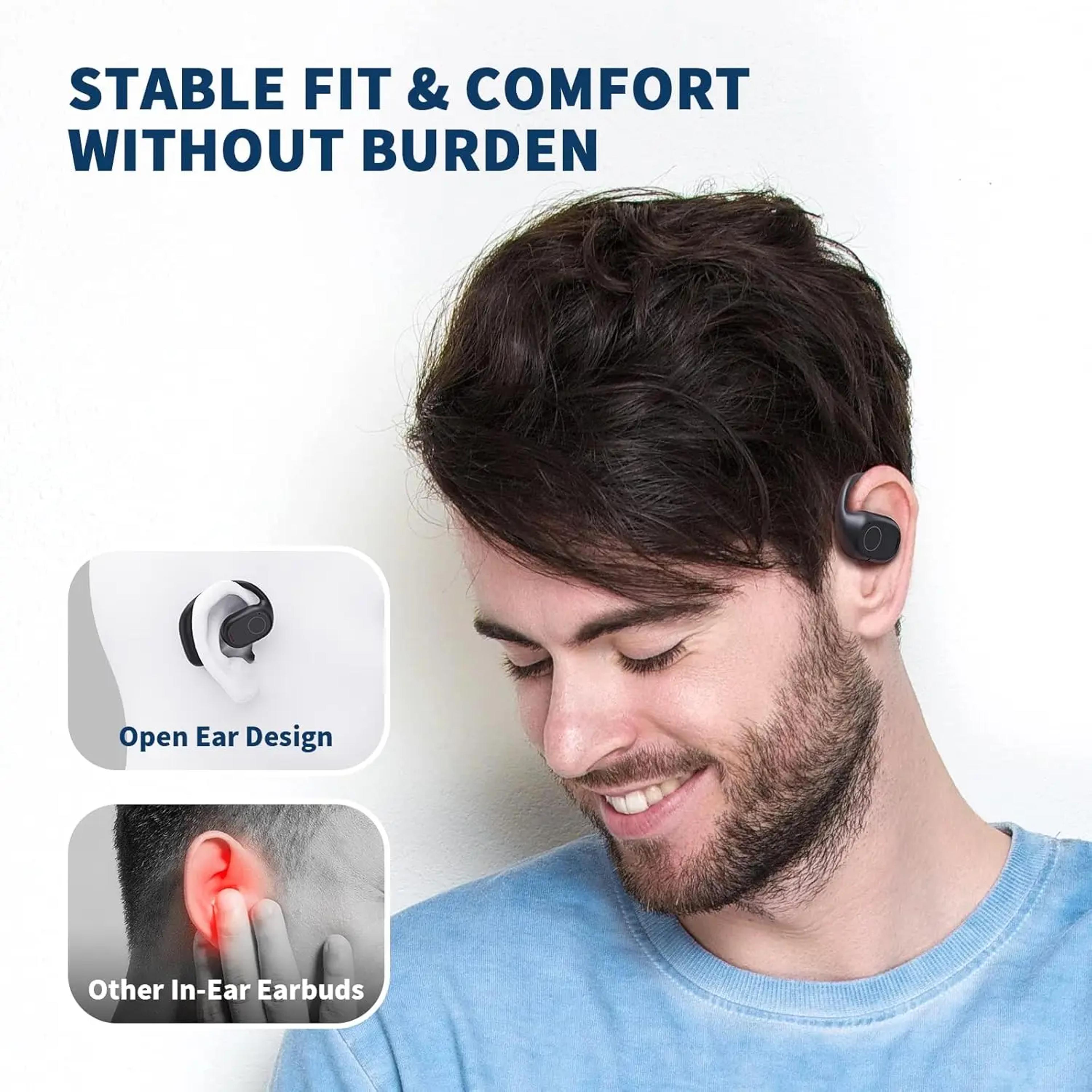 Open Ear Bluetooth Sports Earbuds With Digital Display  Playtime Wireless Headphones 2