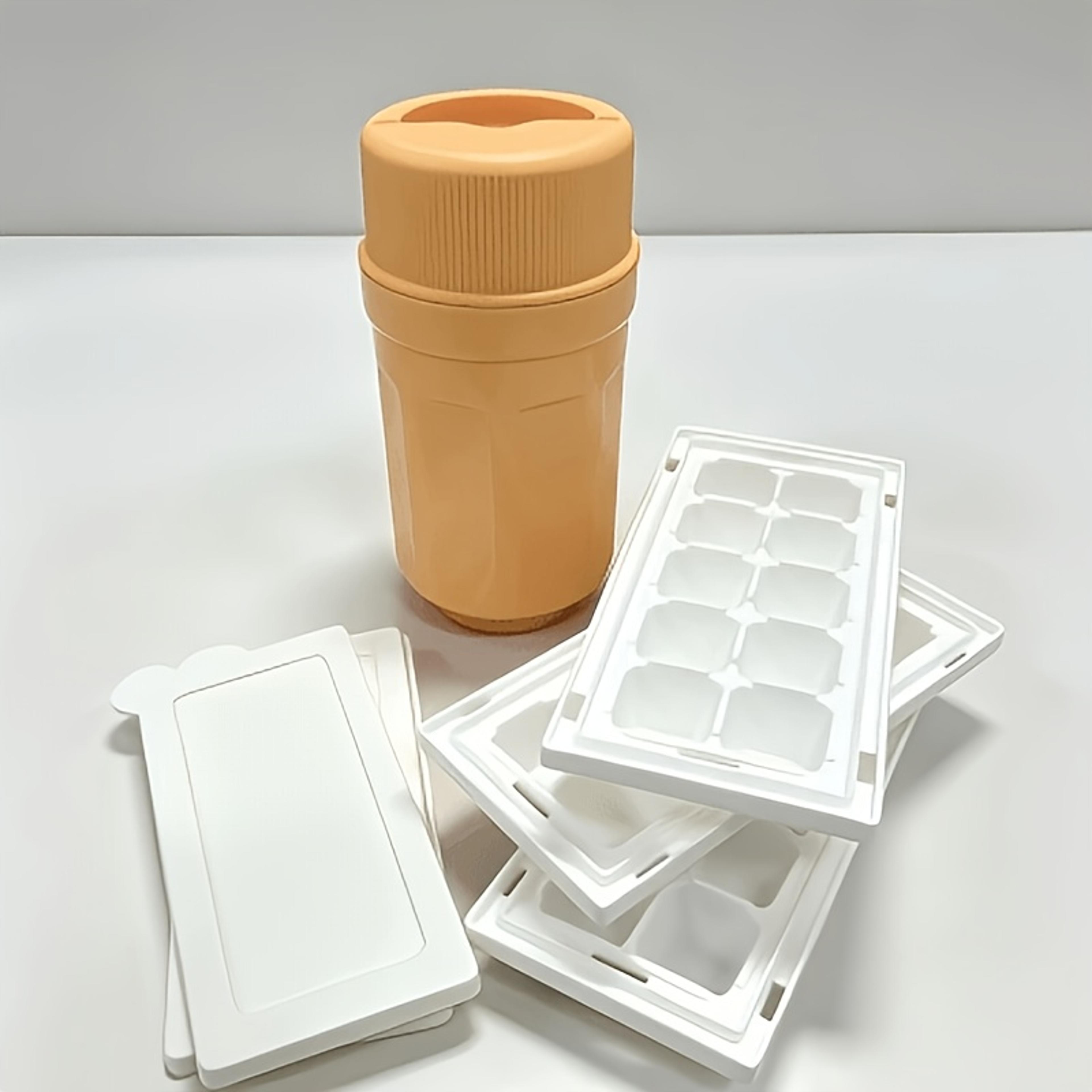 Frost Twist Twist Ice Cube Tray With Lid  Stackable Ice Maker Cup Set 4