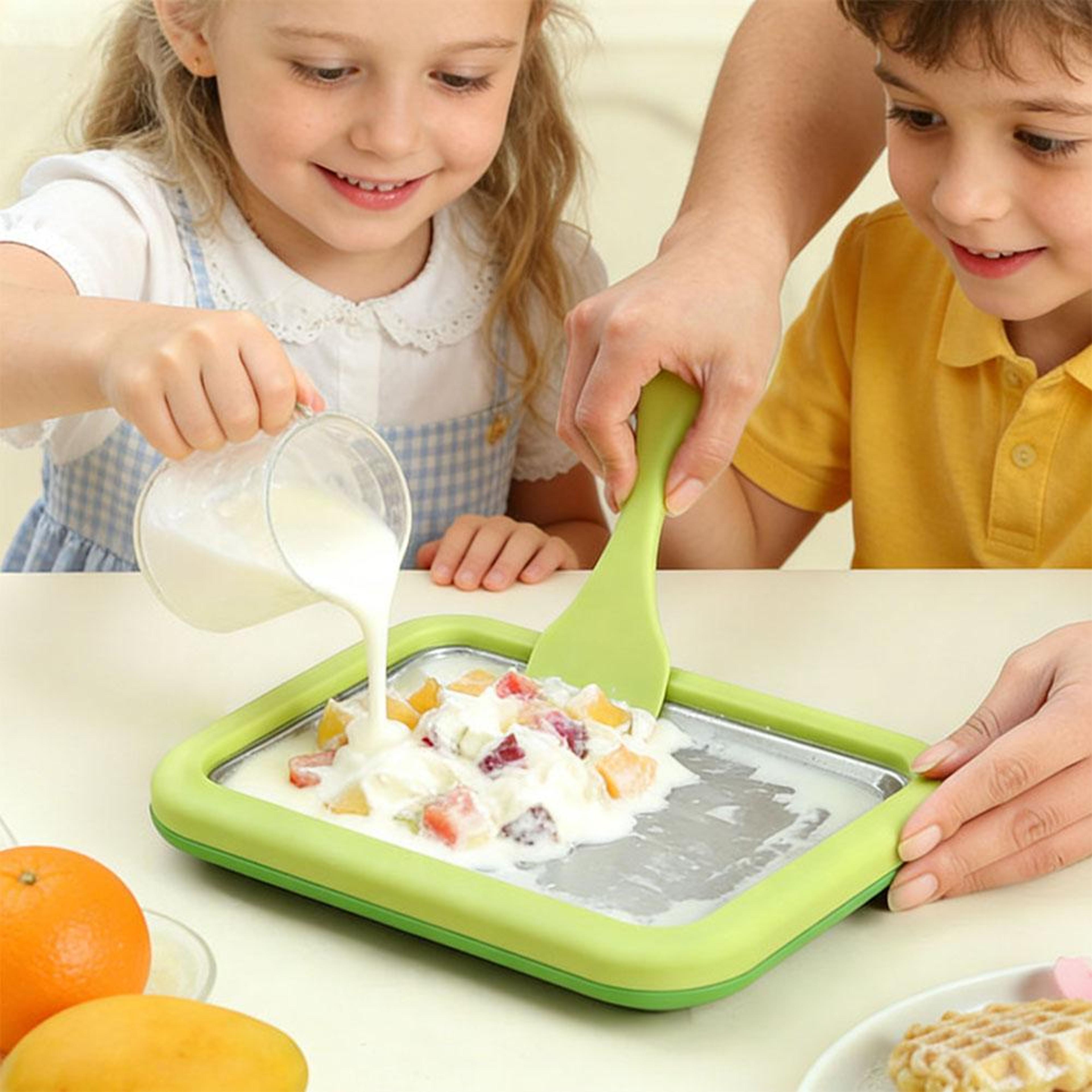 Arctic Roll Rolled Ice Cream Maker Kit Portable Instant Ice Cream Maker With Freeze Plate 0