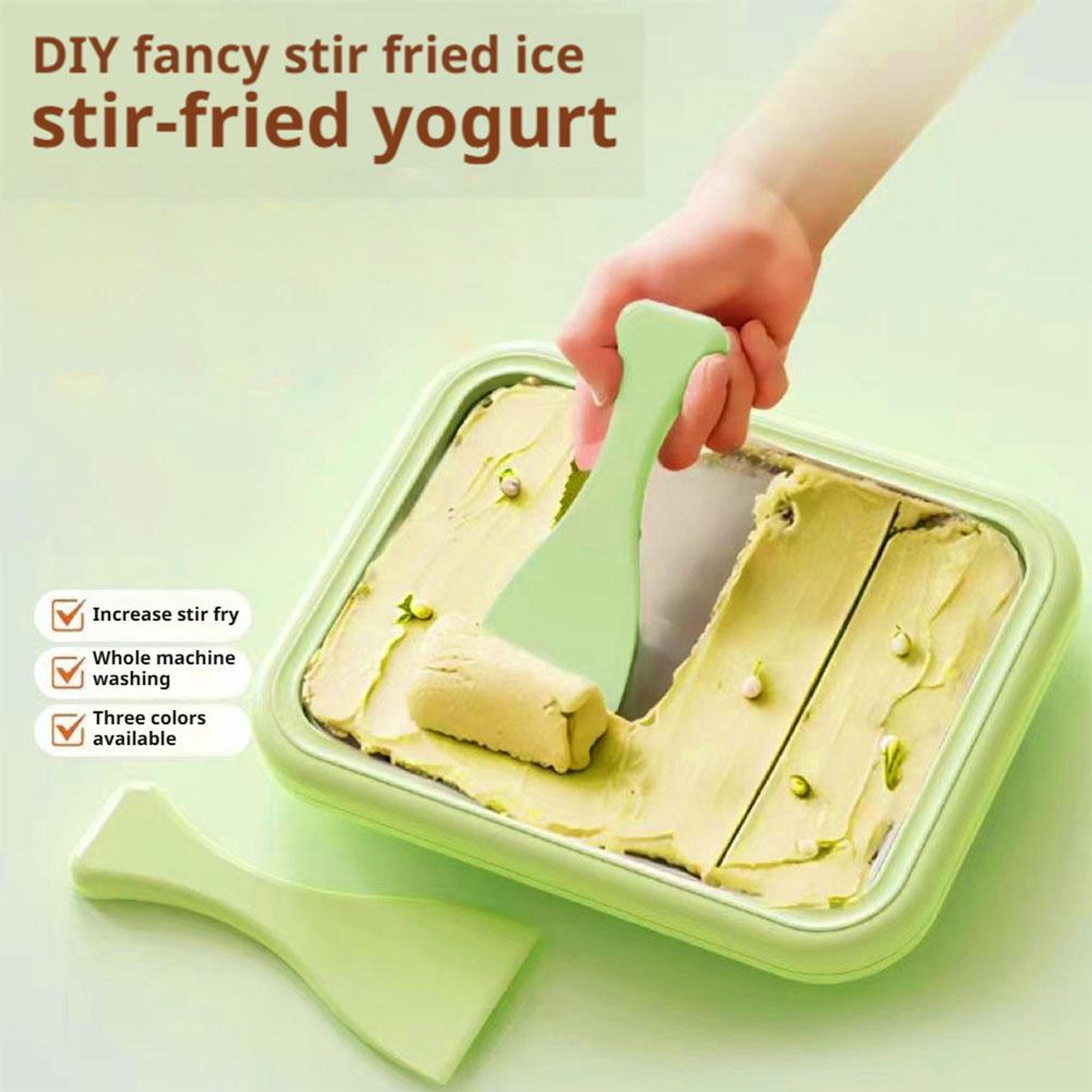 Arctic Roll Rolled Ice Cream Maker Kit Portable Instant Ice Cream Maker With Freeze Plate 4