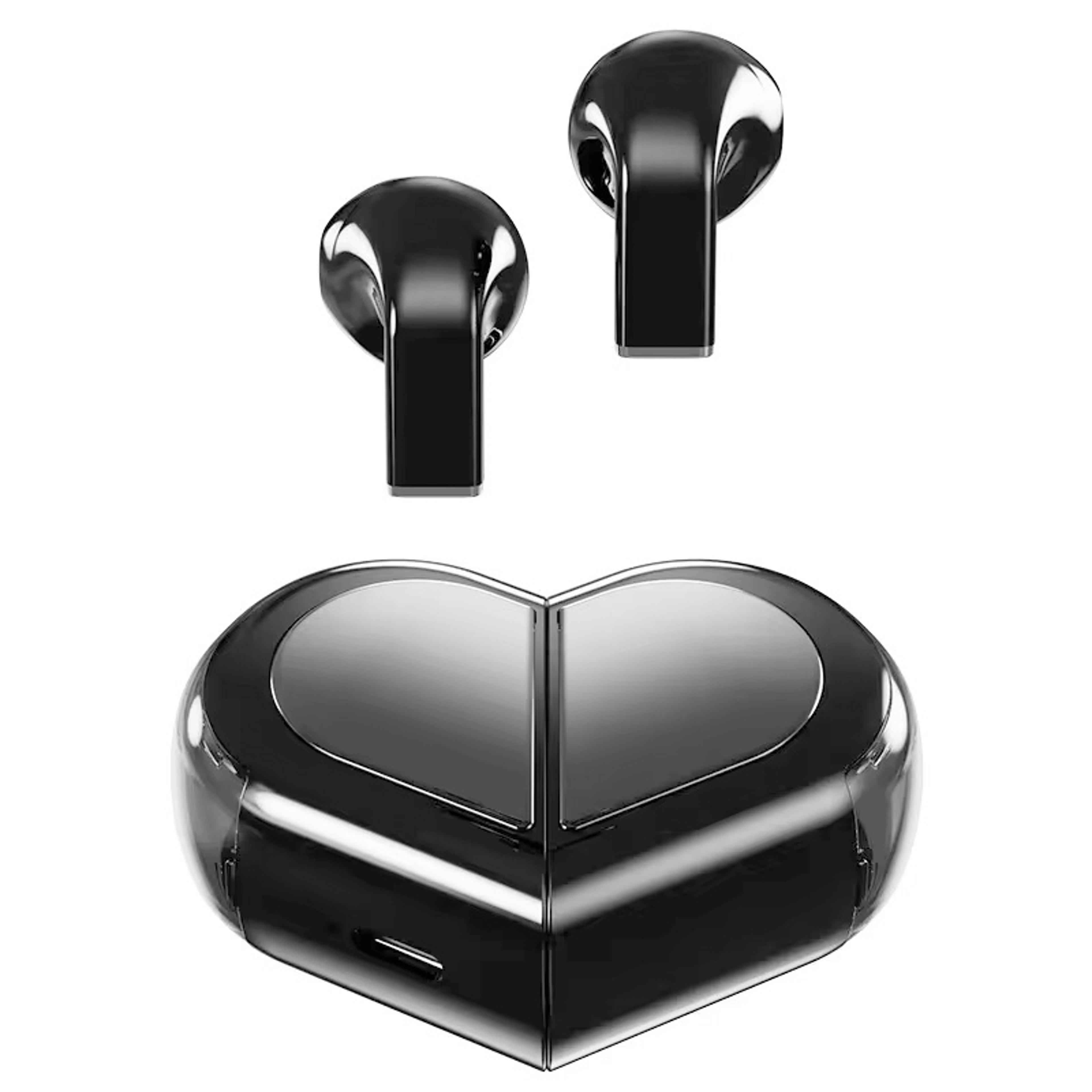 Heart Shaped Wireless Bluetooth Earbuds With HiFi Sound  Noise Reduction Charging Case 8