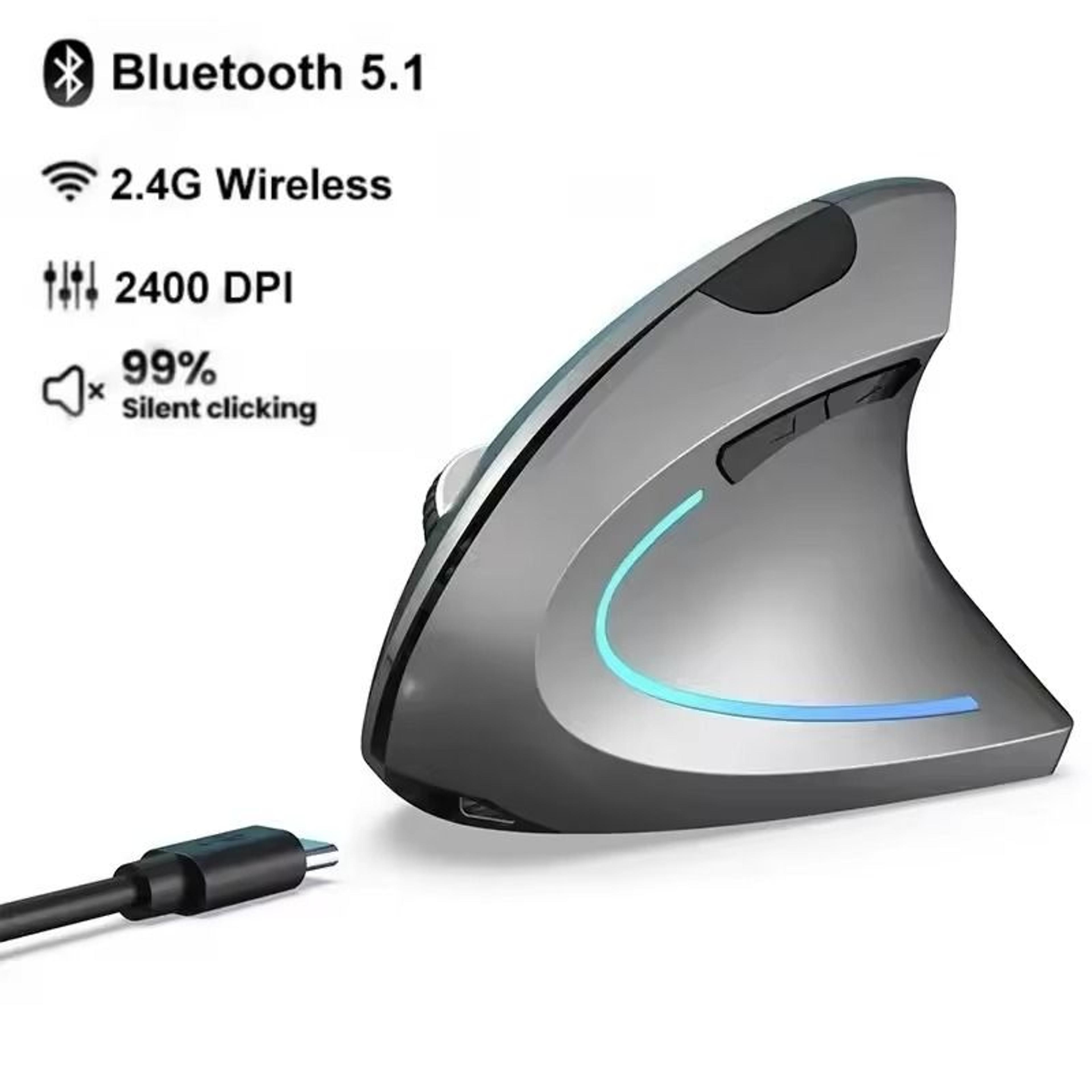 Vertical Ergonomic Gaming Mouse Wireless Rechargeable Optical Mouse For PC  Laptop 3