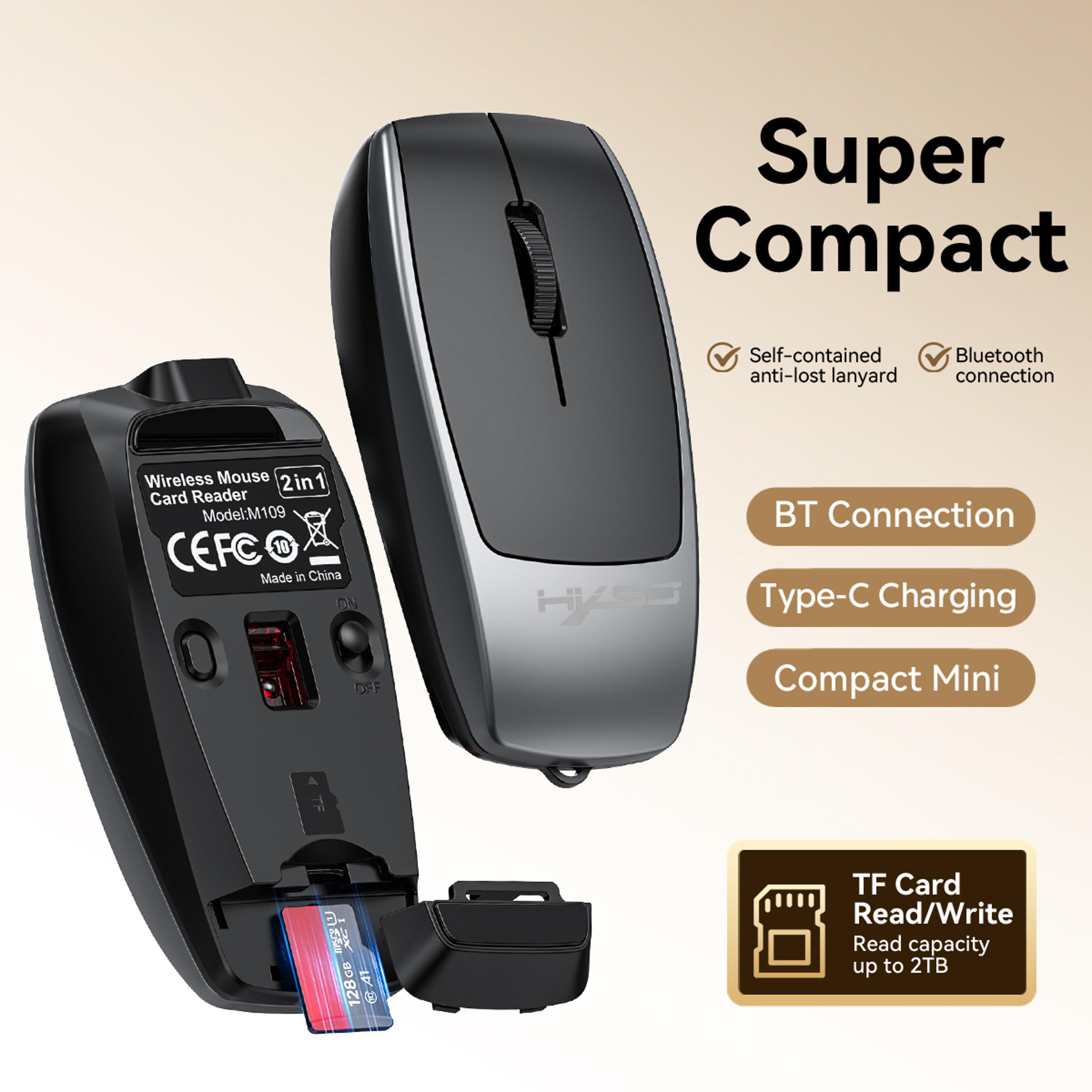 Rechargeable Bluetooth Wireless Mouse With Silent Click  Adjustable DPI For Laptop Tablet  Phone 3
