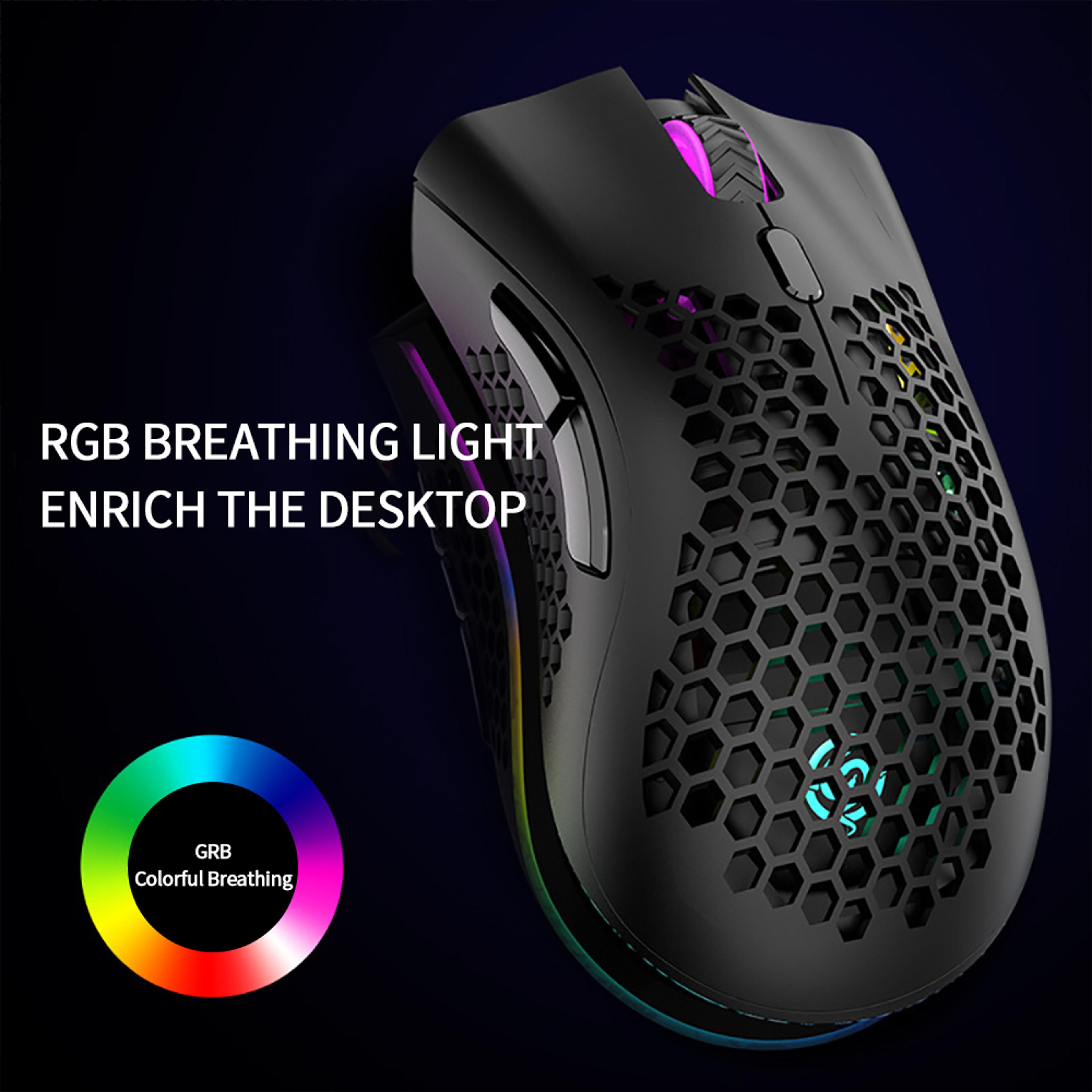 Wireless Gaming Mouse Rechargeable RGB Ergonomic Mouse For PC  Laptop 1