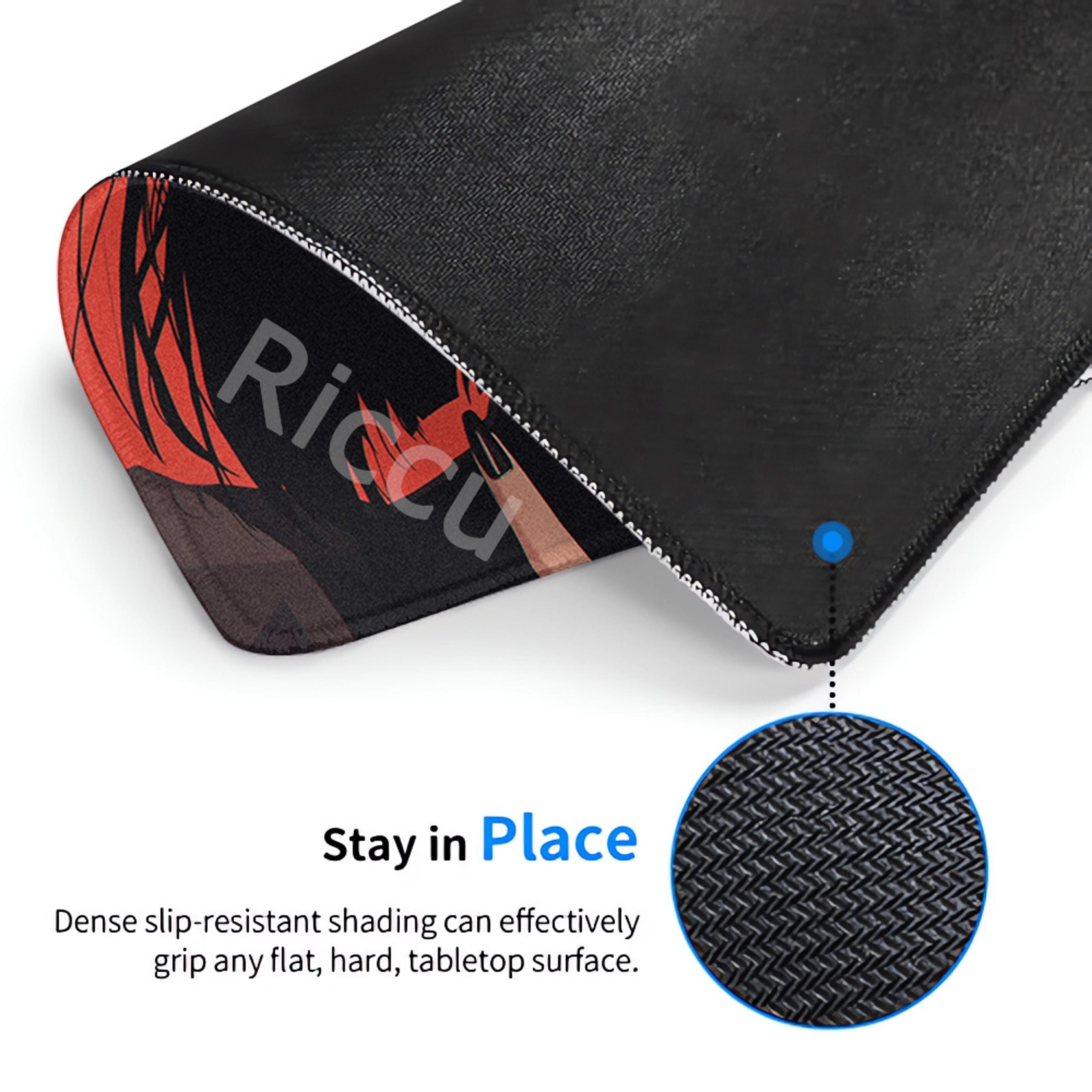 Oni Anime Mouse Pad Large Gaming Desk Mat With Non Slip Base And Stitched Edges 1