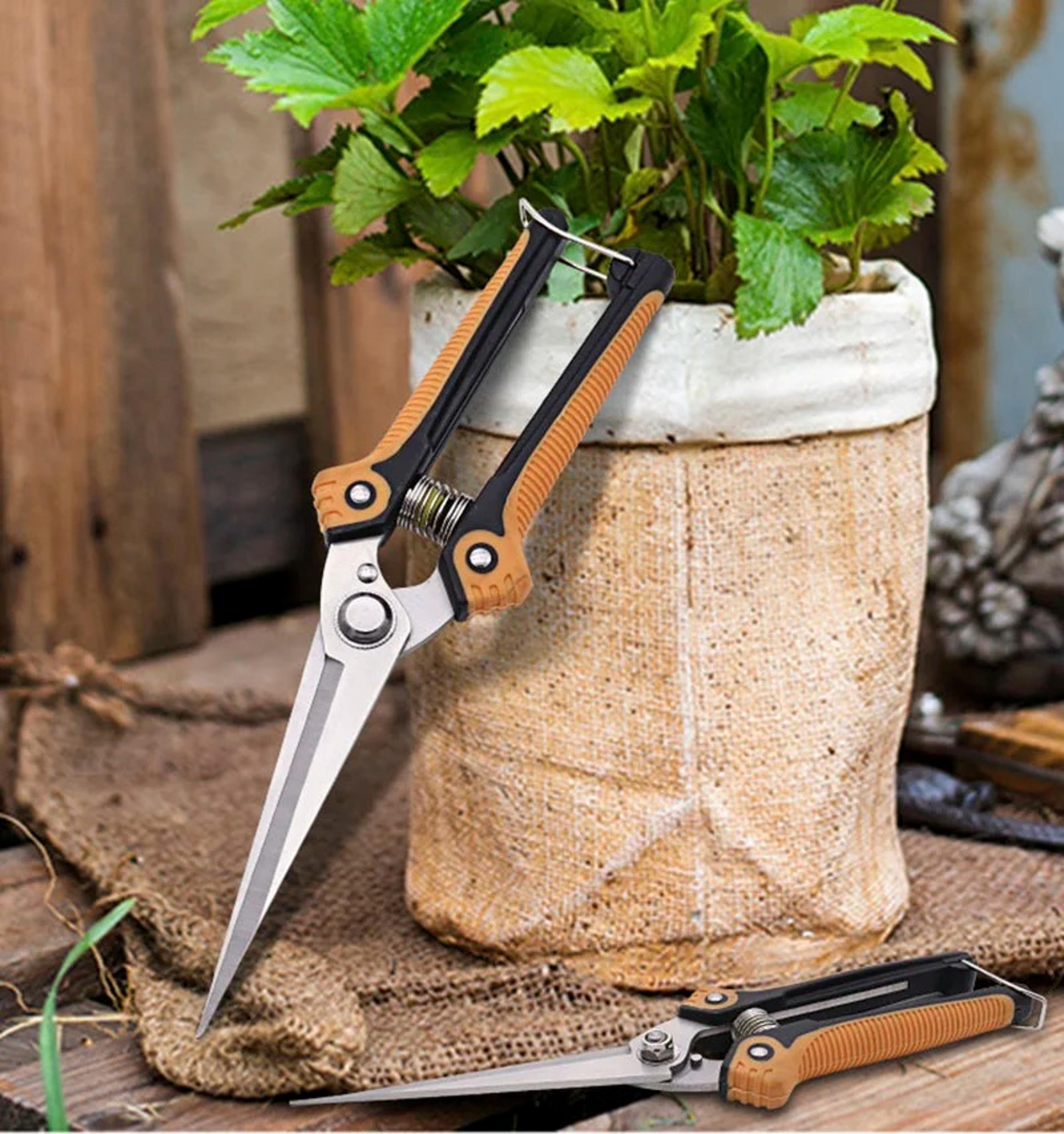 Precision Pruning Shears With Non Slip Grip Stainless Steel Garden Pruners For Branch  Flower Trimm 0