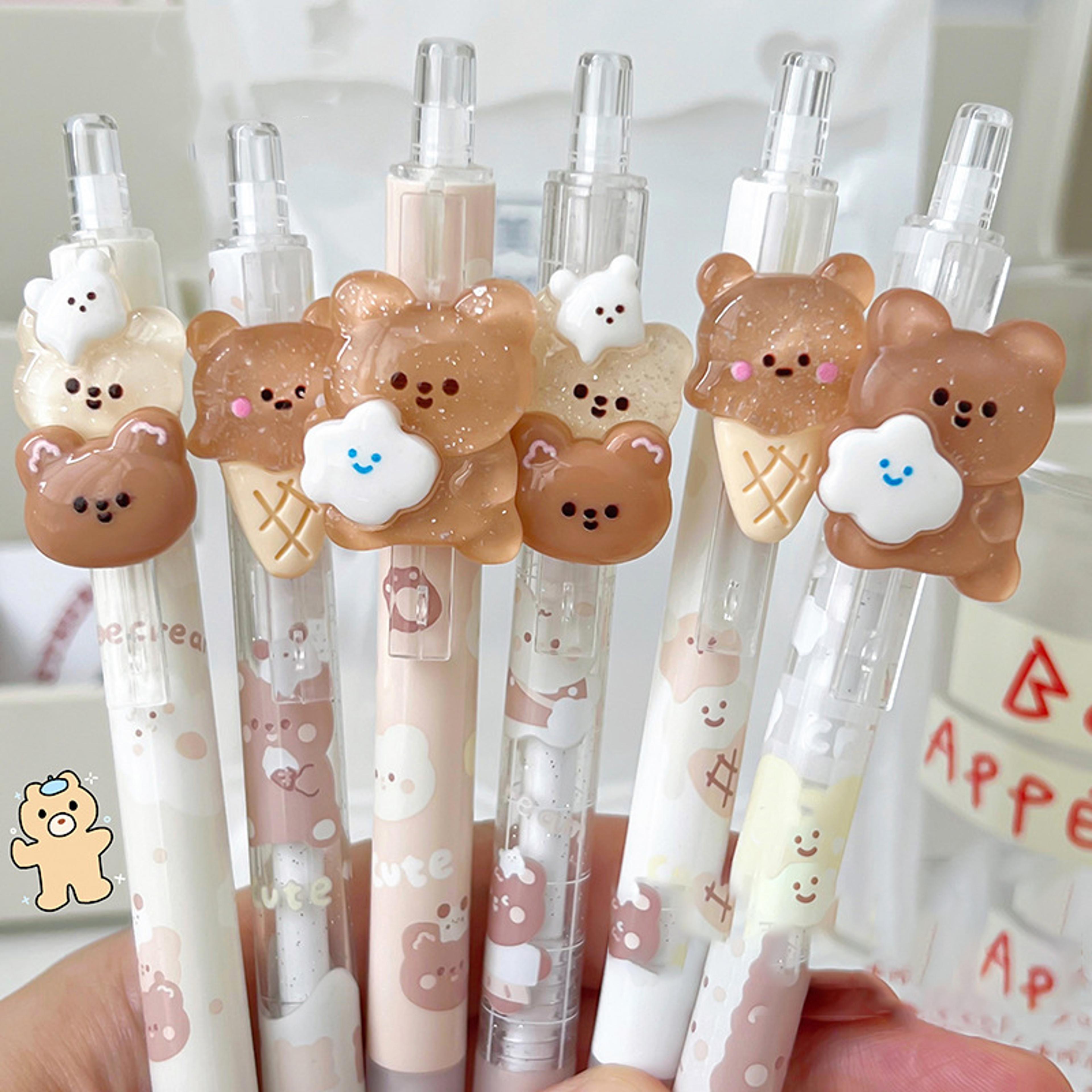 cute bear mechanical pencil set with back to school theme kawaii writing pencil