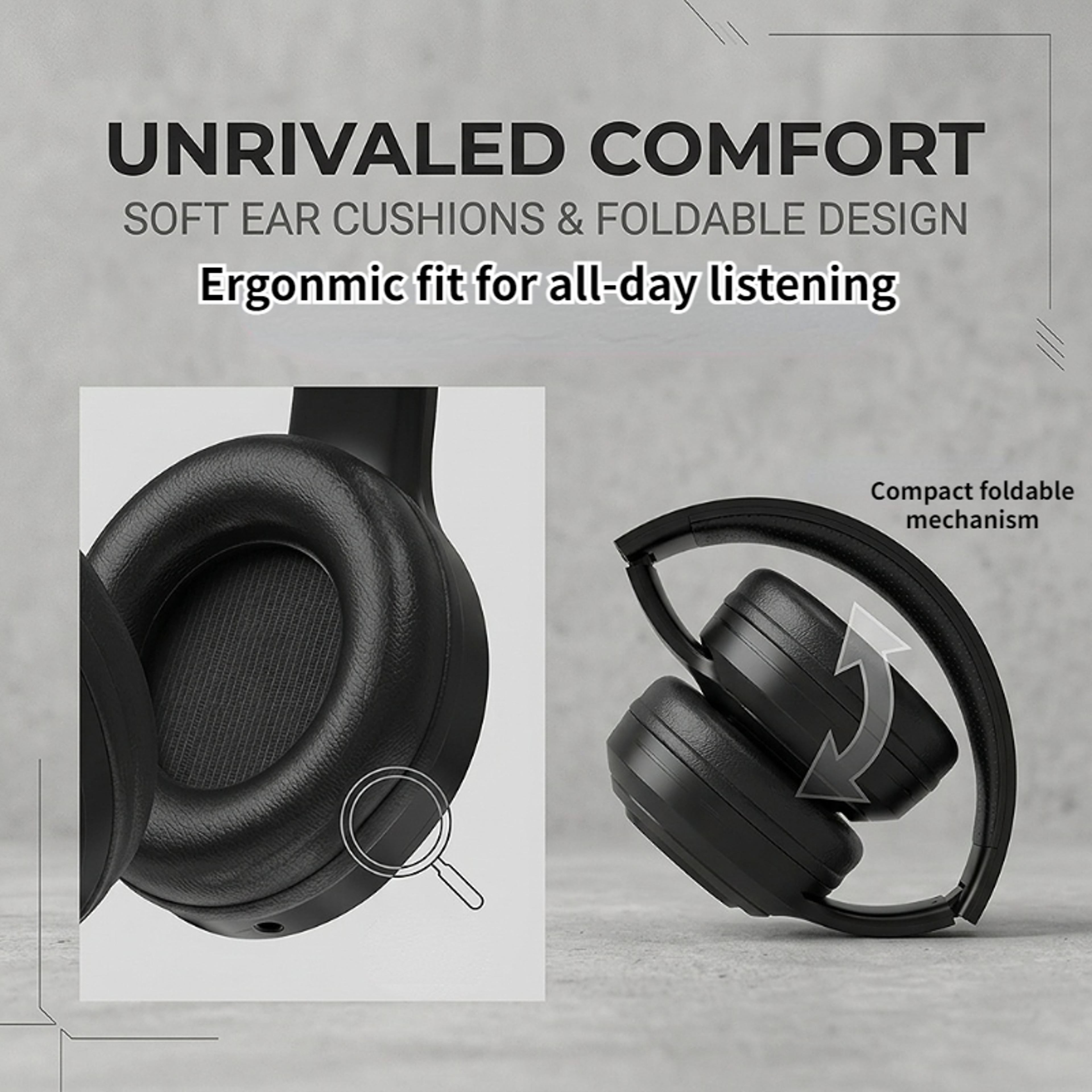 Bluetooth Headphones HiFi Stereo Wireless Gaming Headset With Noise Reduction 4