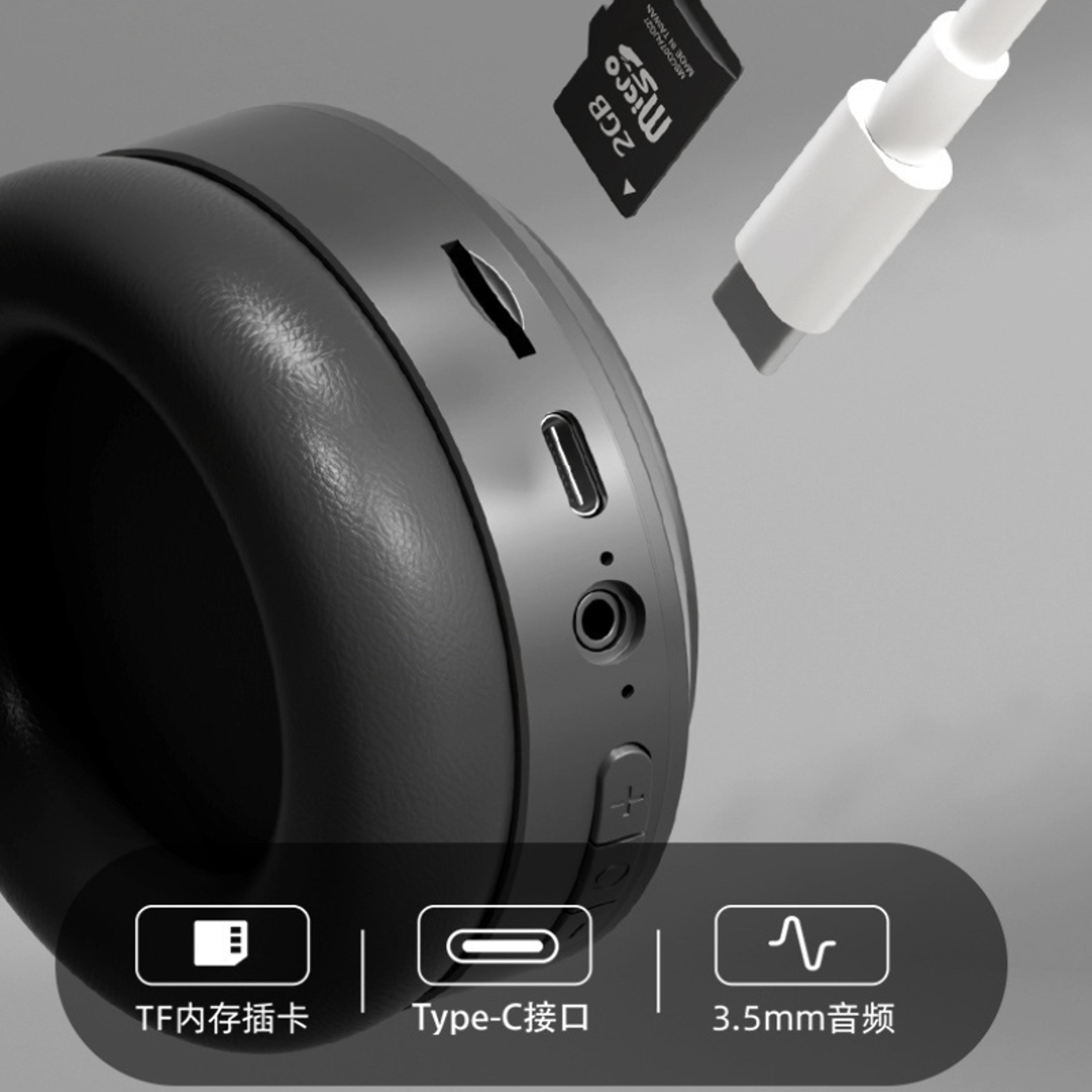Bluetooth Headphones HiFi Stereo Wireless Gaming Headset With Noise Reduction 6