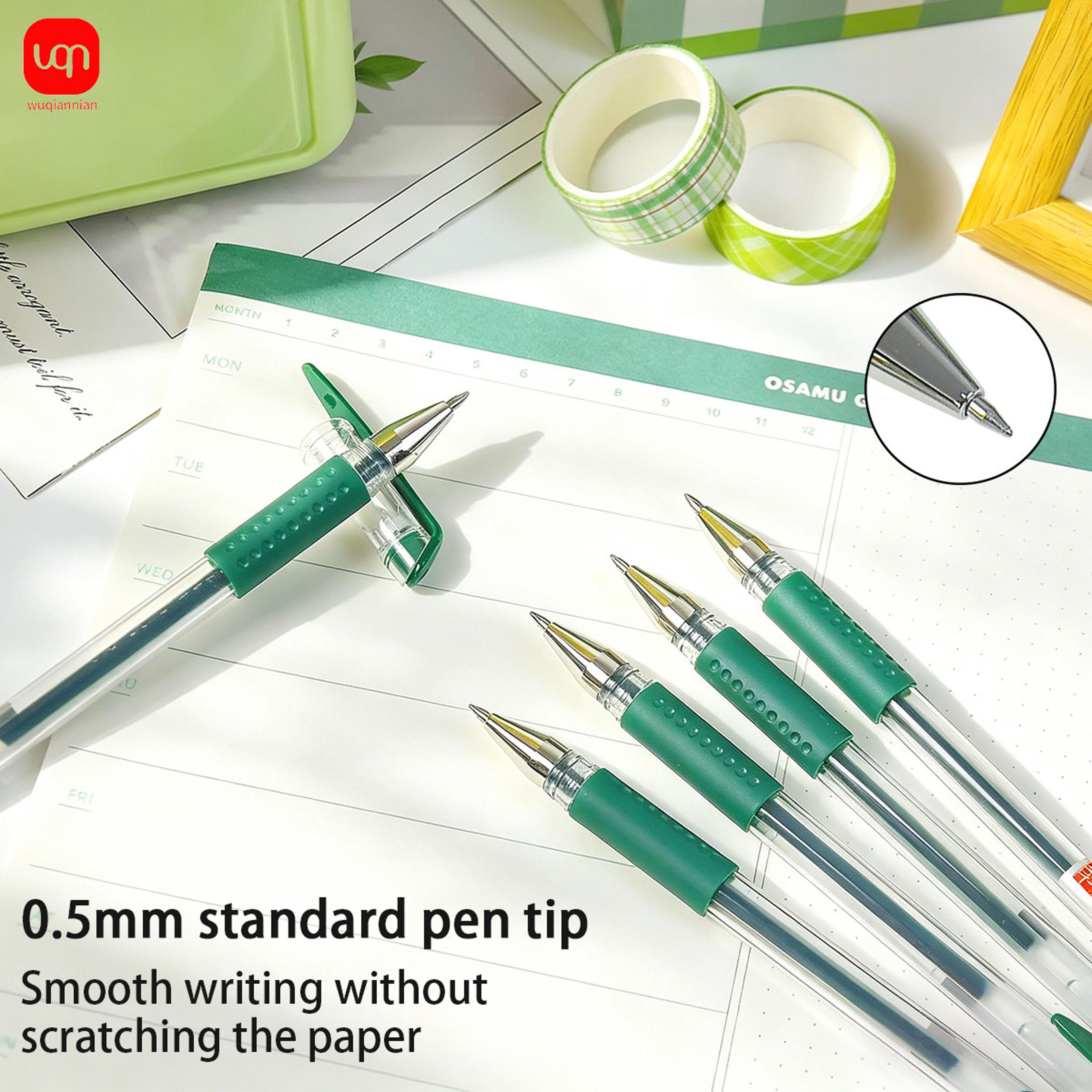 Smooth Flow Gel Pens Set With Comfortable Grip Color Ink For School Office  Journaling 2