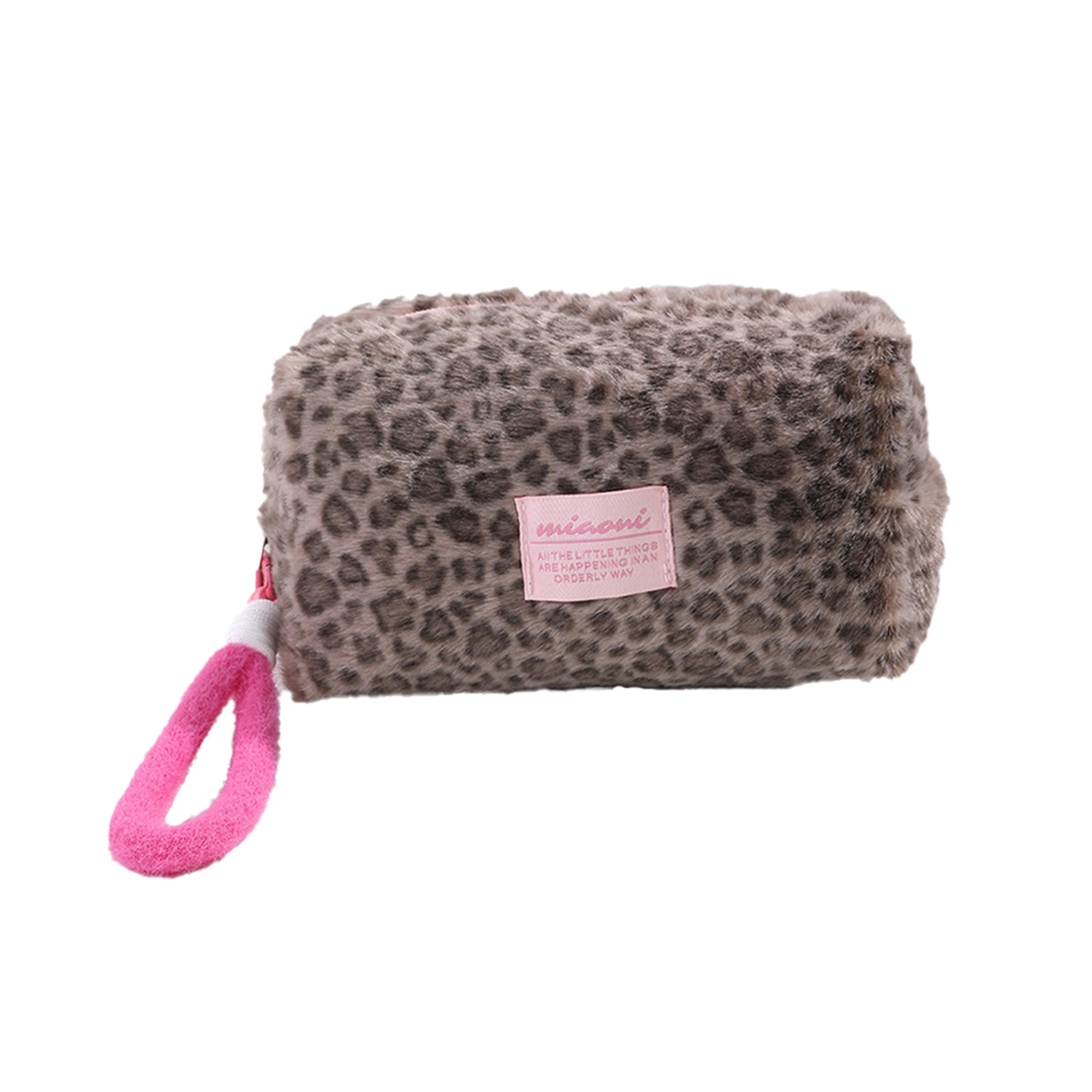 Large Leopard Print Pencil Case For Back To School Soft Stationery Organizer Storage Pouch 6