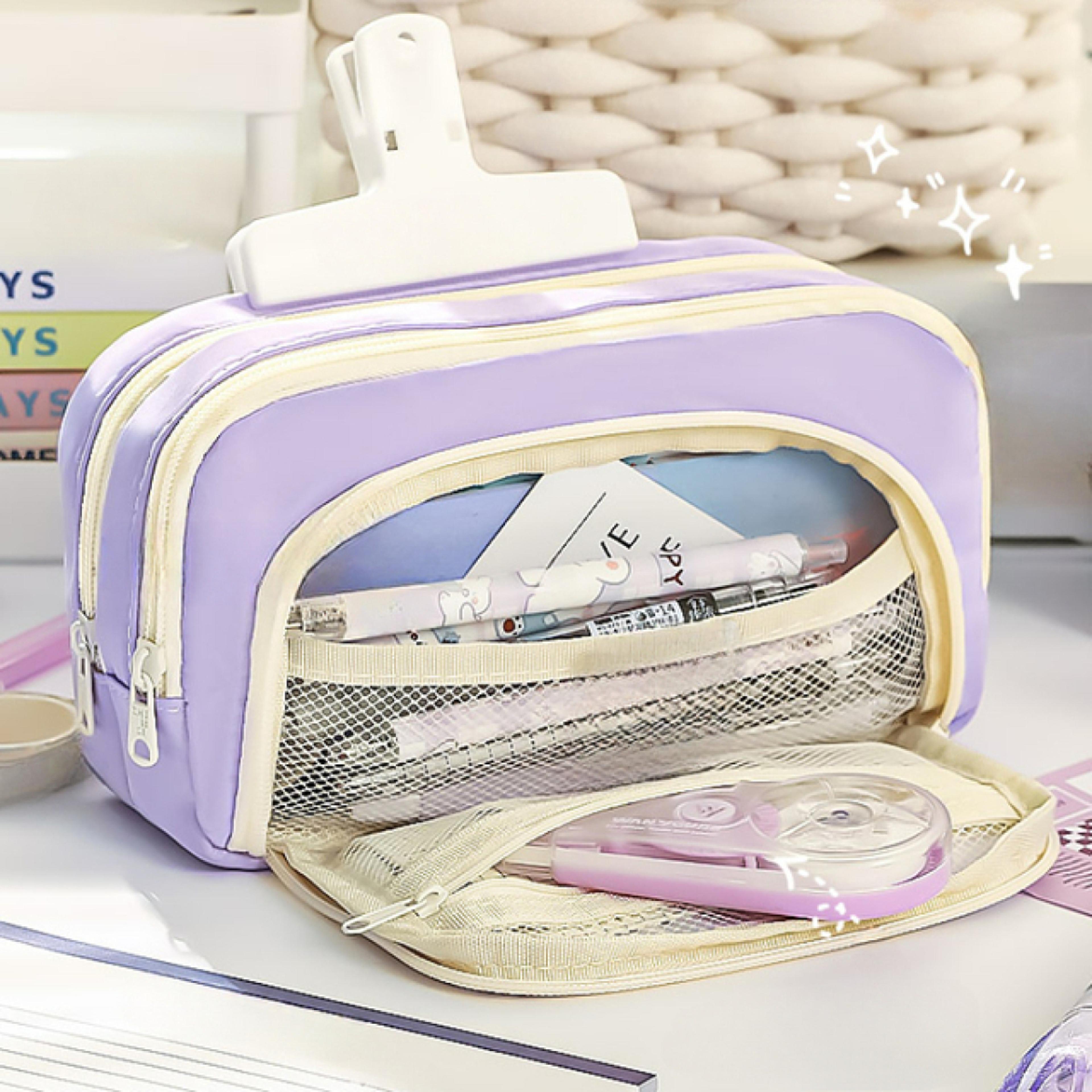 Large Capacity Pencil Case For School  Office Back To School Portable Pen Organizer Pouch 7