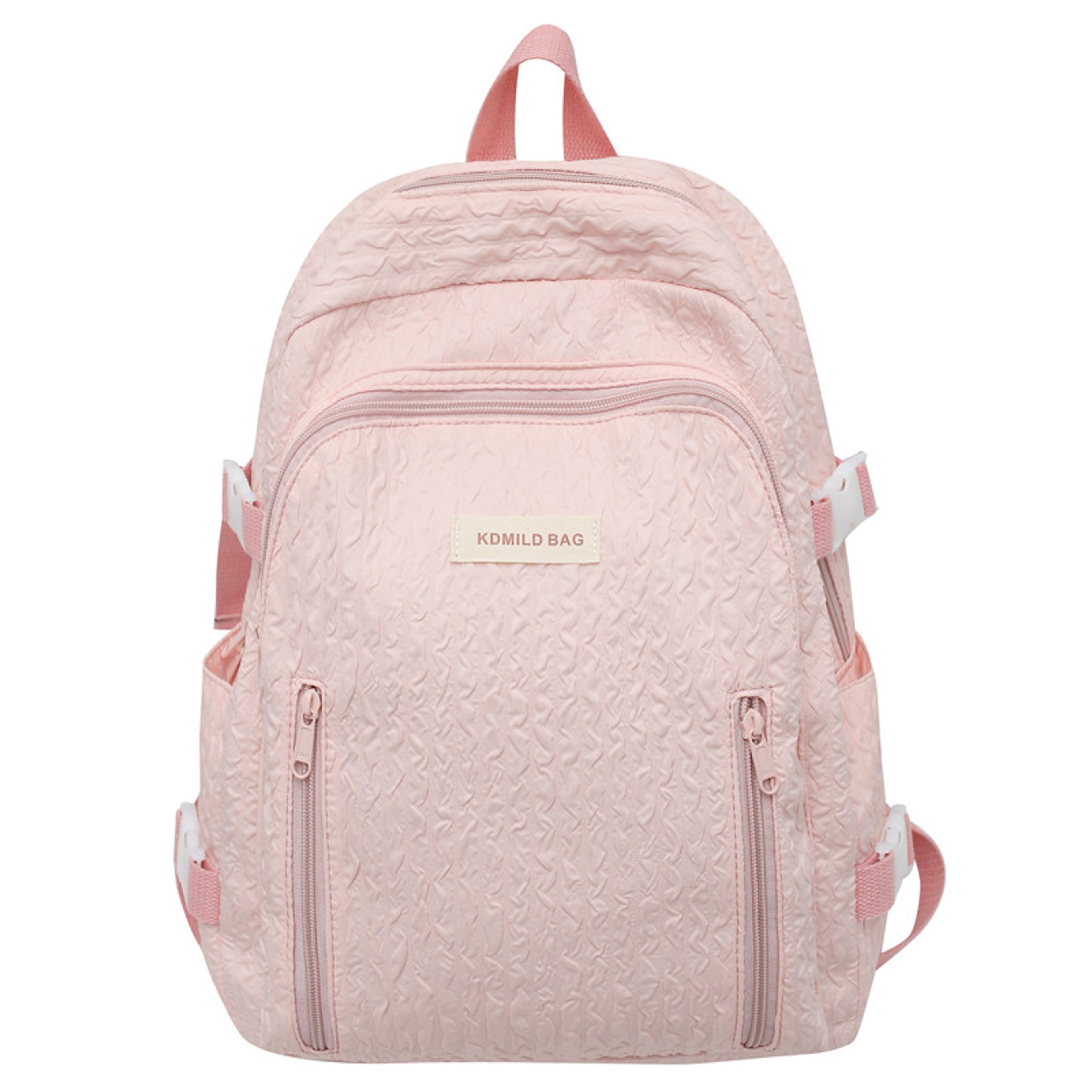 Cute Pink College Backpack Back To School Laptop Backpack For Women Kawaii Travel School Bag 9