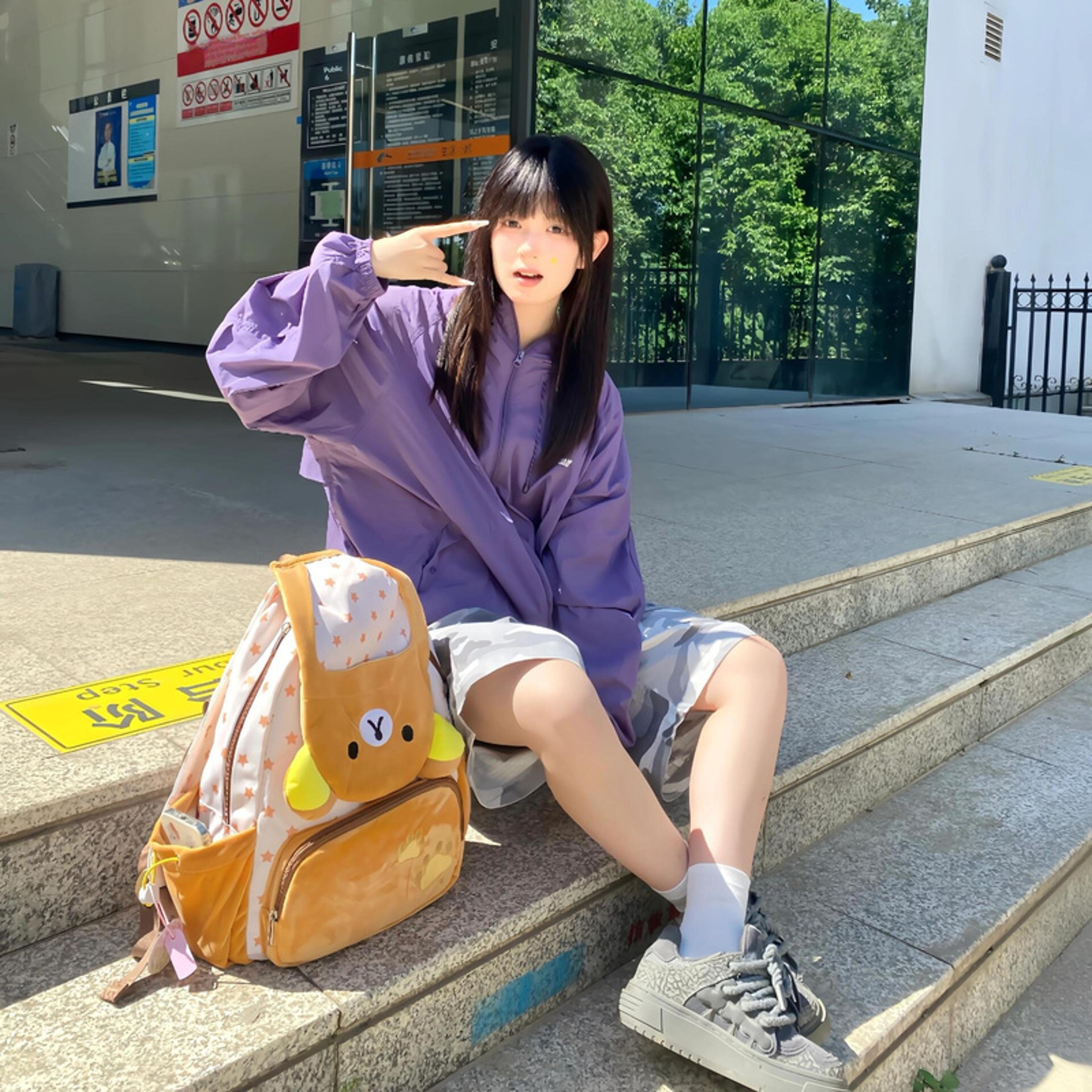 Rilakkuma Back To School Plush Backpack Large Capacity Kawaii School Backpack Cute Bear Bookbag 3