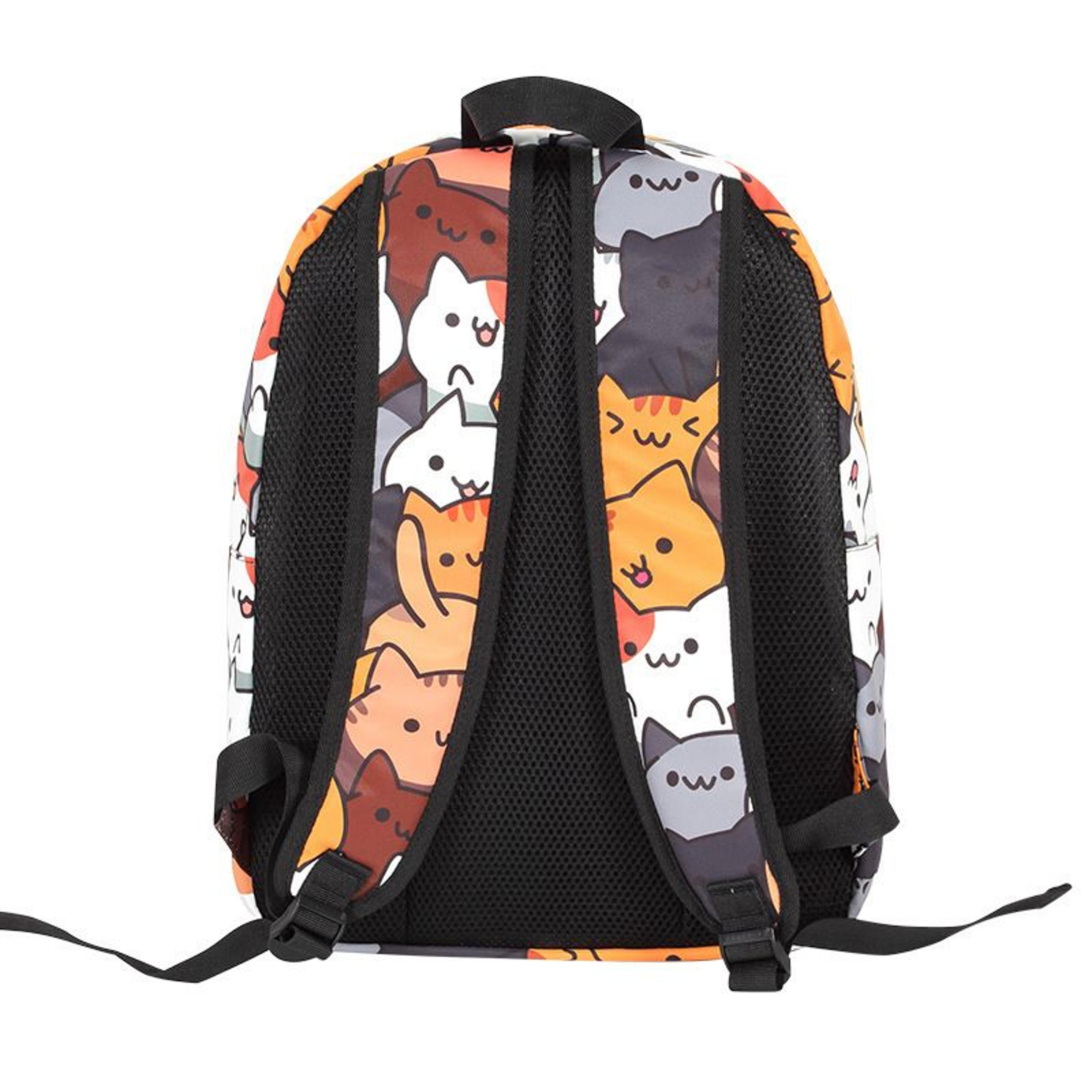 Cute Cat Back To School Backpack For Kids  Teens Anime Backpack Travel Book Bag 3