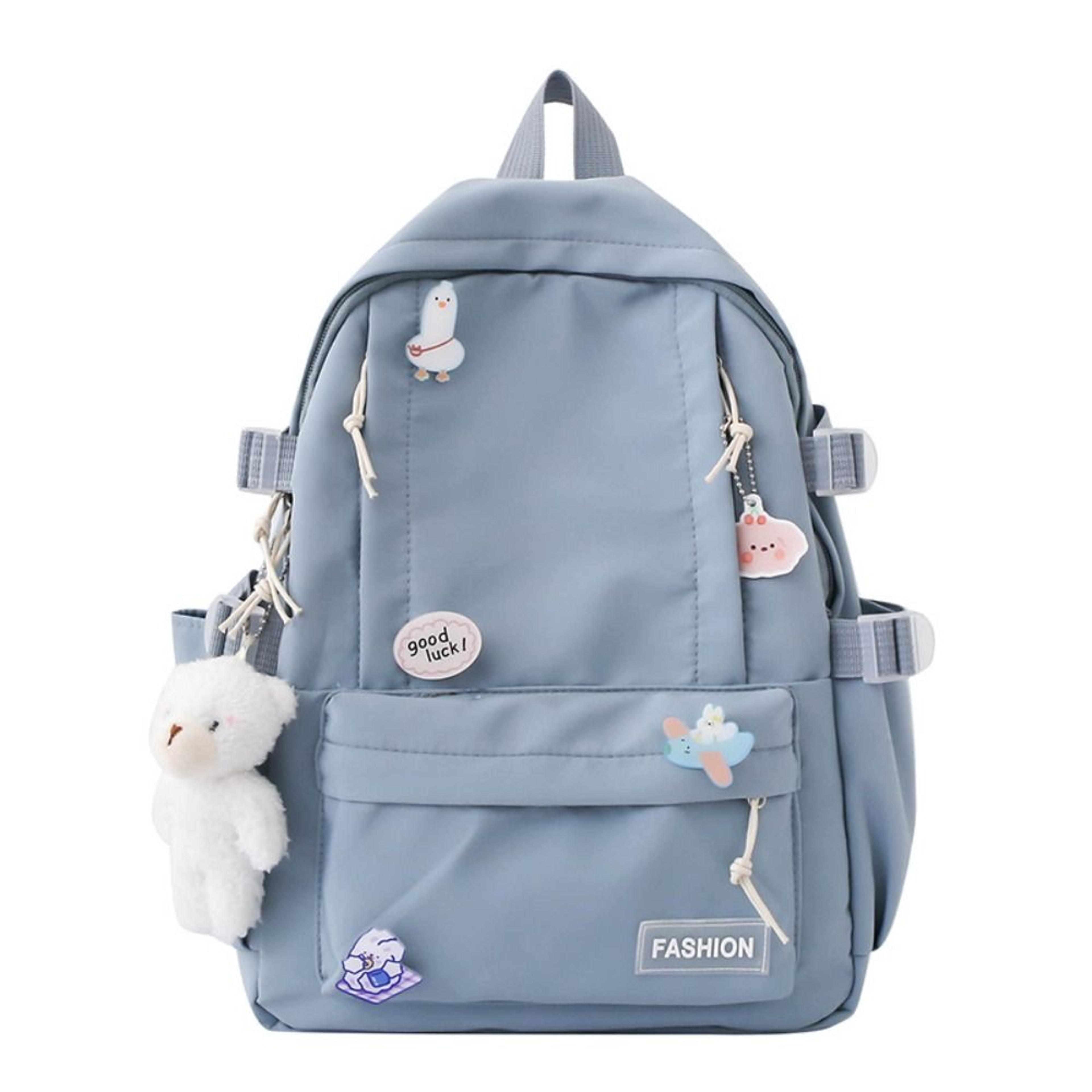 Cute Bear Pendant Back To School Backpack Large Capacity Korean Style Student Backpack 7