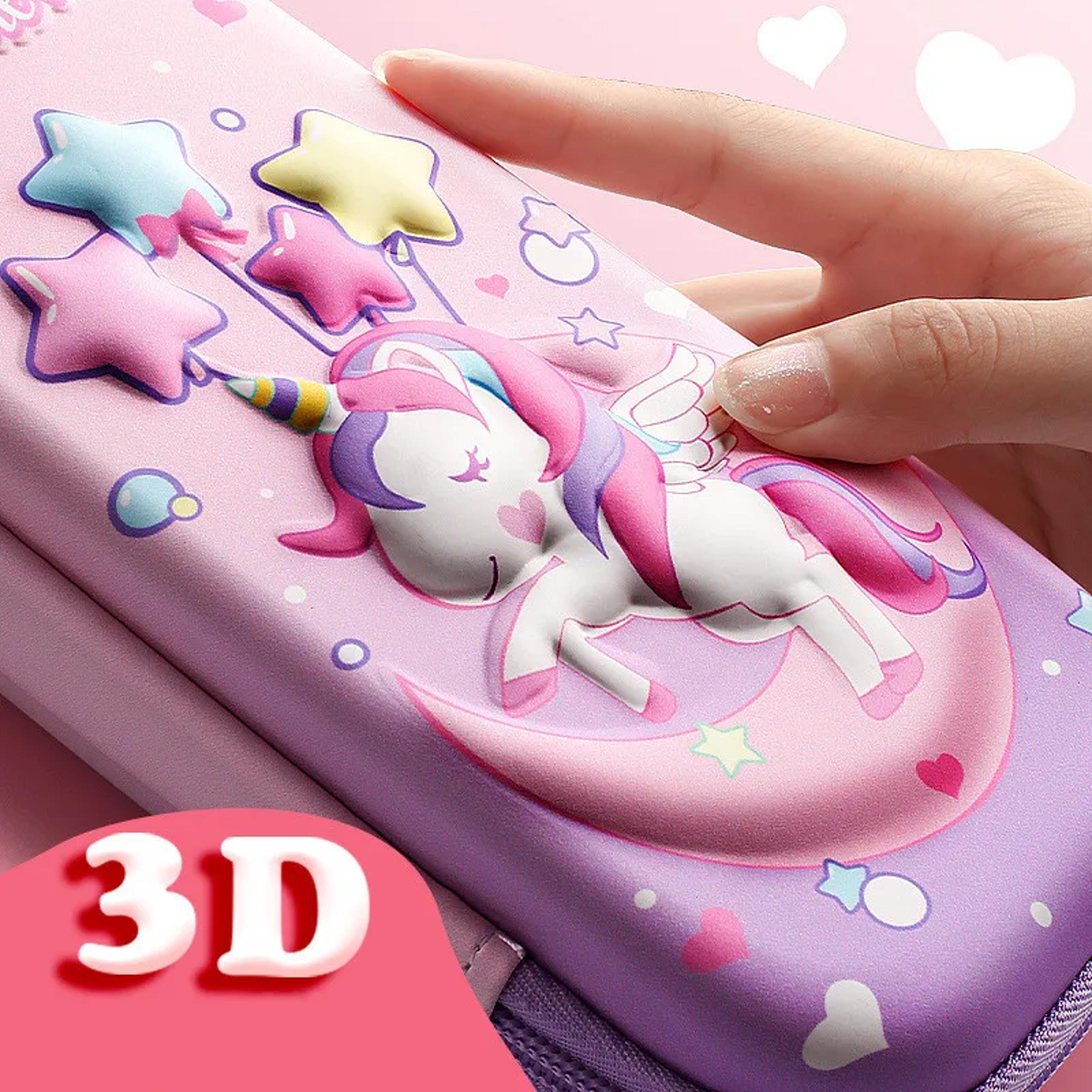 Unicorn Pencil Case Large Capacity Kids Pencil Box For School Supplies 2