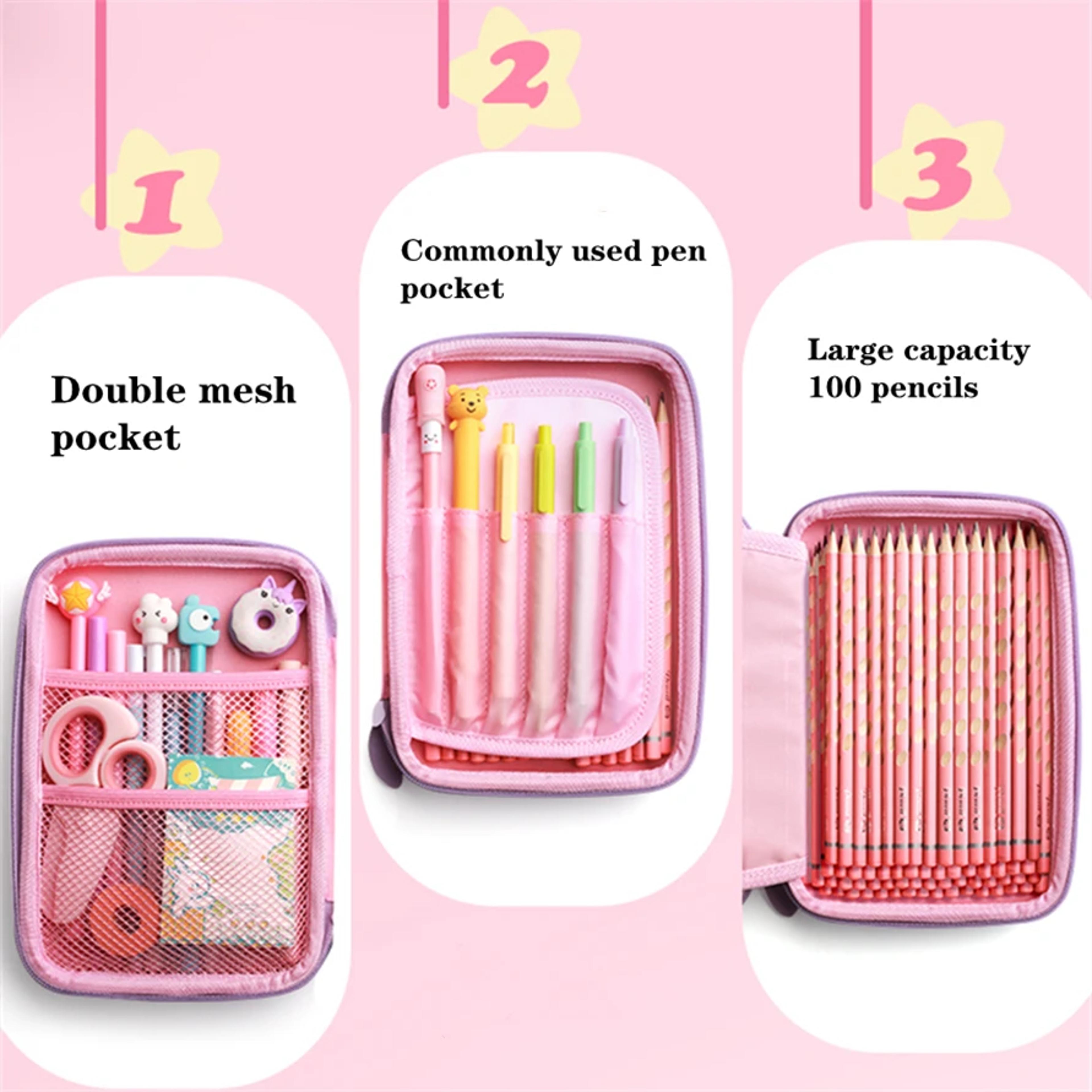 Unicorn Pencil Case Large Capacity Kids Pencil Box For School Supplies 5