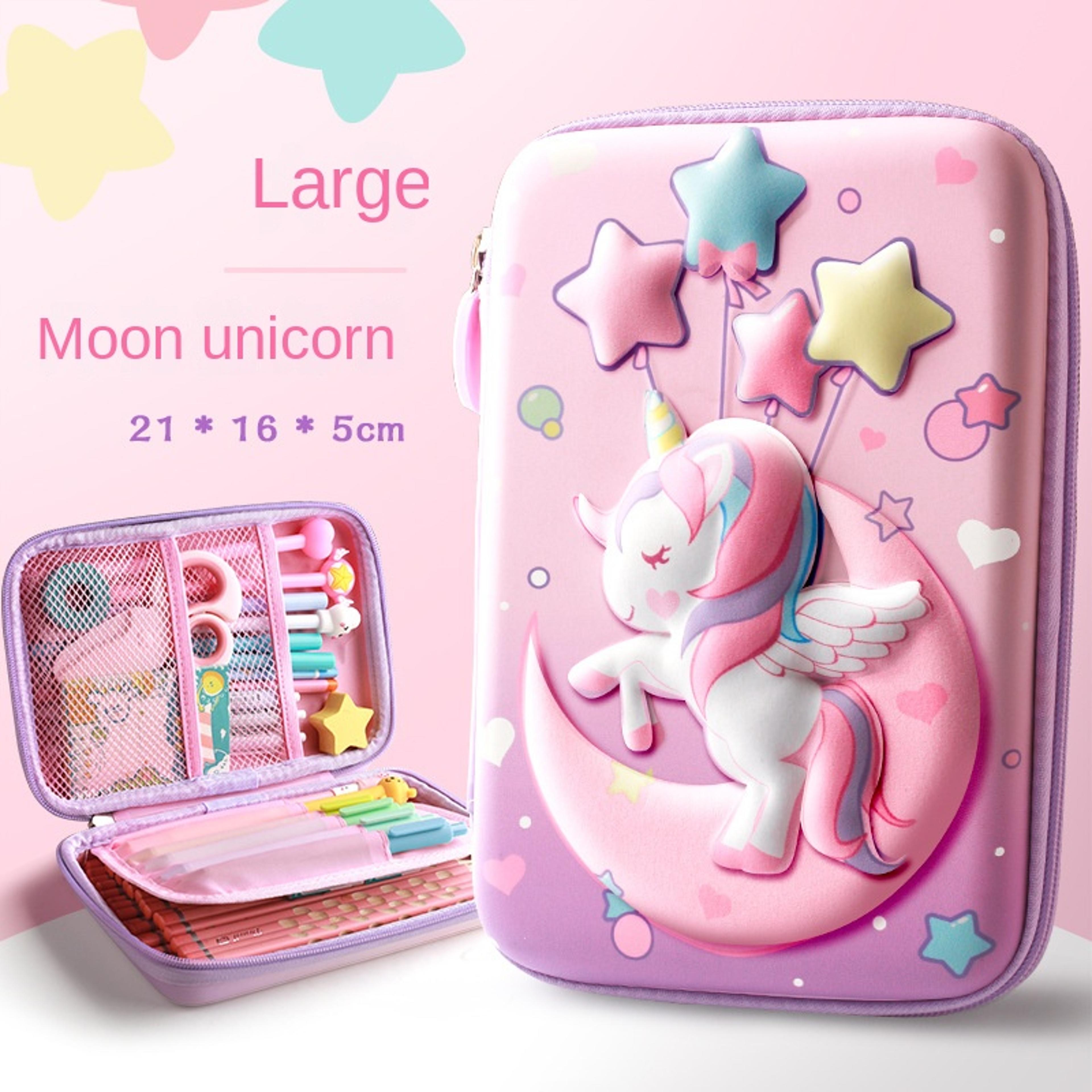 Unicorn Pencil Case Large Capacity Kids Pencil Box For School Supplies 6