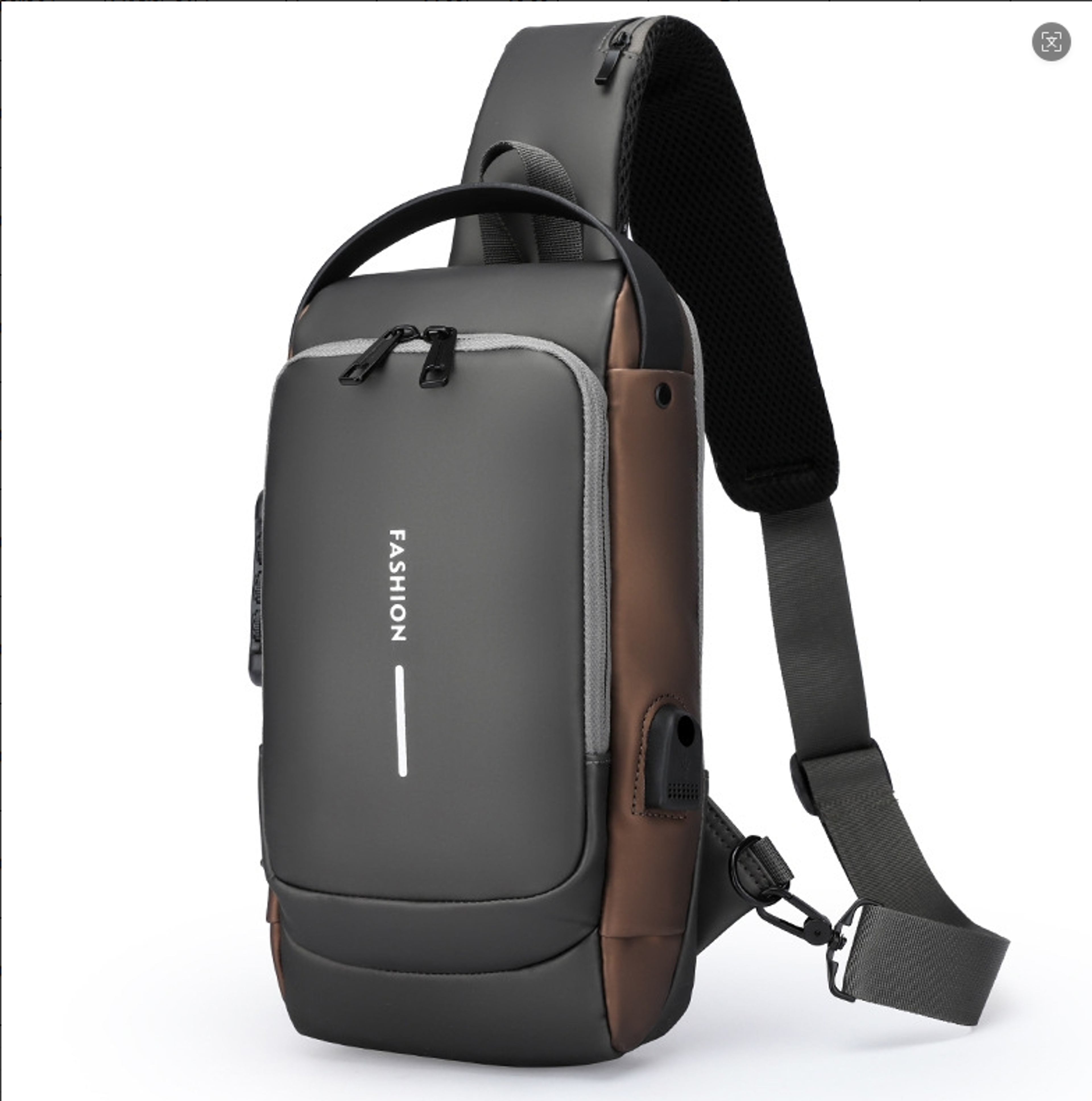 Secure Lock Anti Theft Chest Bag With USB Charging Port Waterproof Sling Backpack For Travel Back T 5