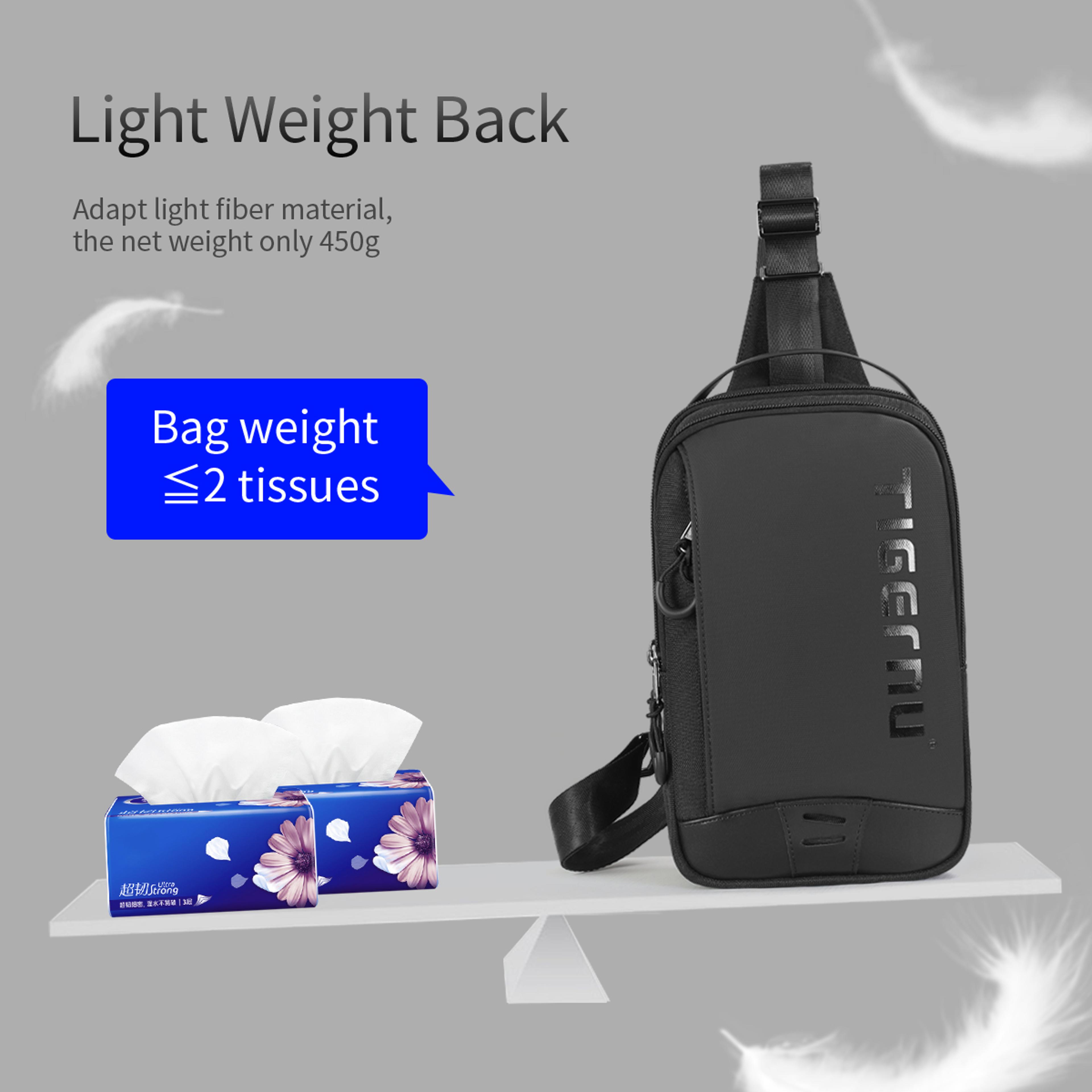 Back To School Backpack Mens Crossbody Bag Water Resistant Chest Sling For IPad 2