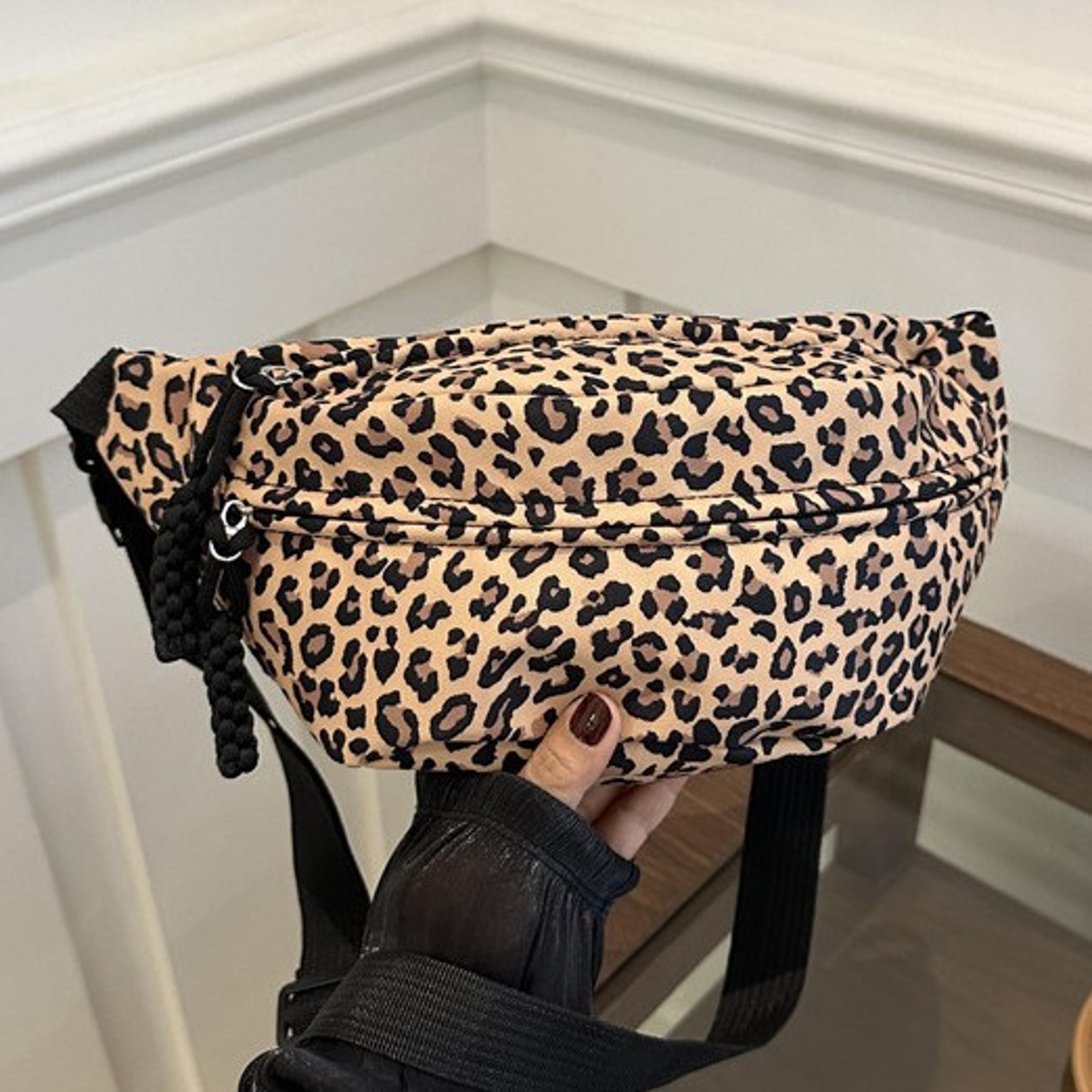 Leopard Print Crossbody Chest Bag With Large Capacity Back To School Backpack Adjustable Fashion Sl 5