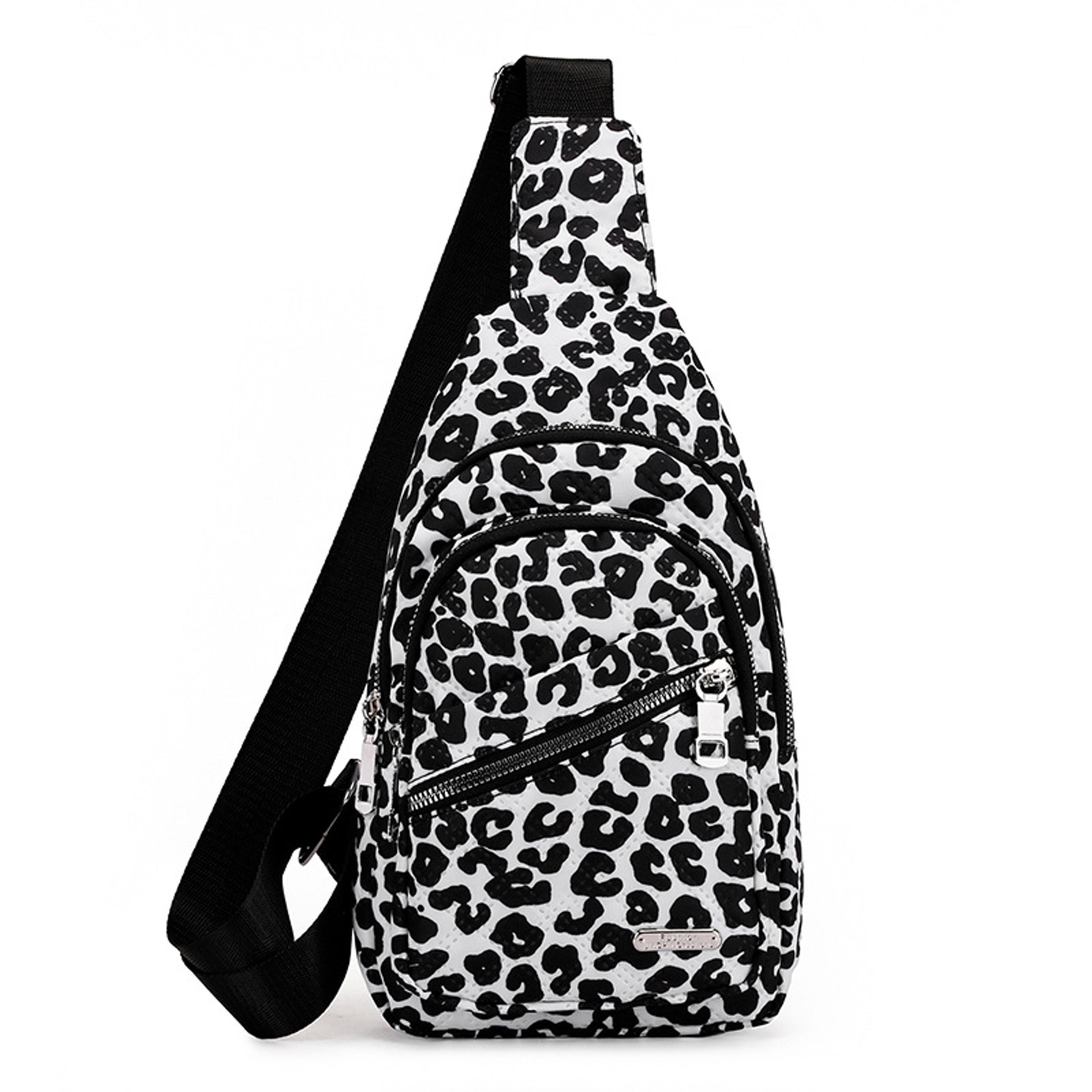 Floral Nylon Sling Bag For Women Travel Crossbody Chest Pack Back To School Backpack 4