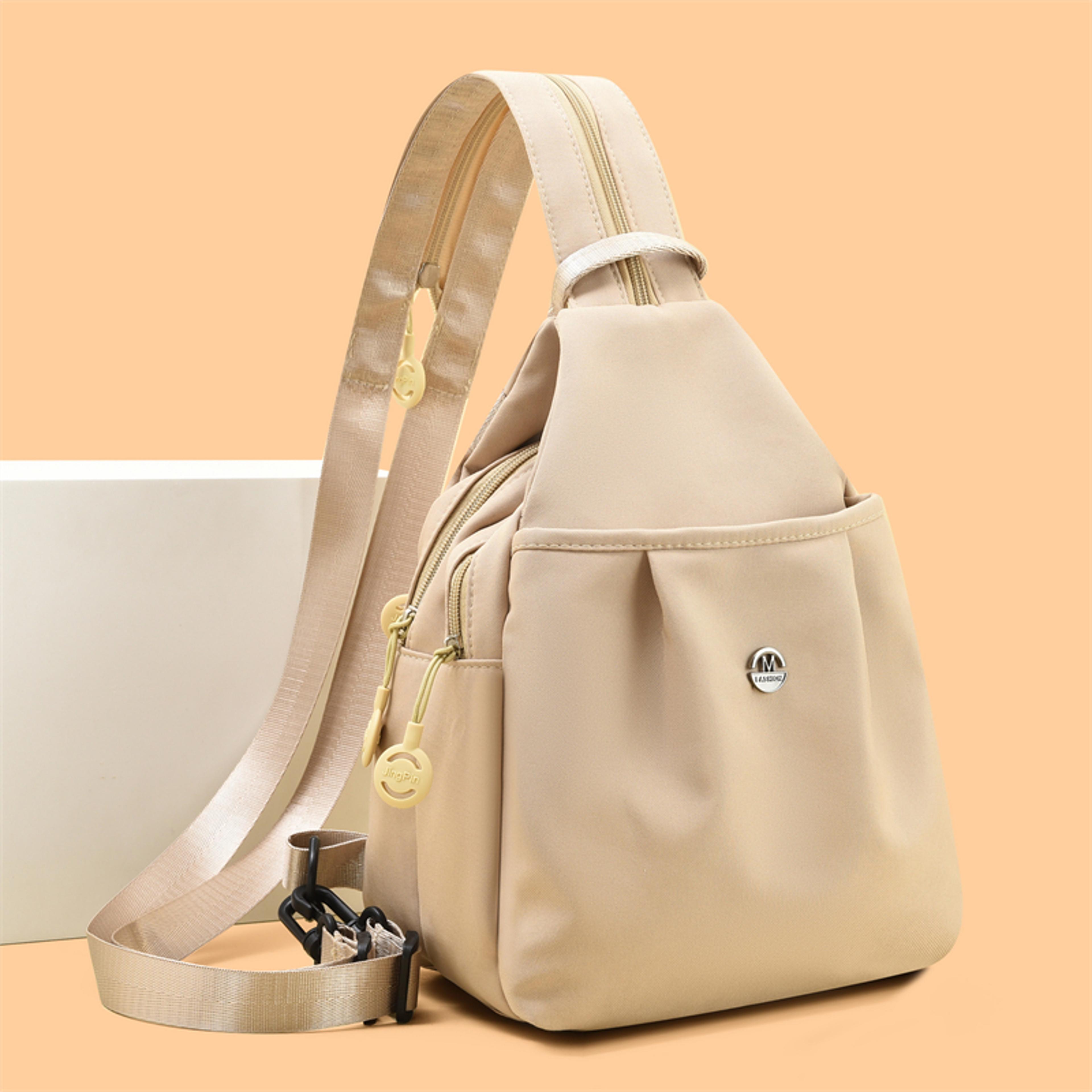 Lightweight Womens Sling Bag Multi Pocket Back To School Backpack Crossbody 4
