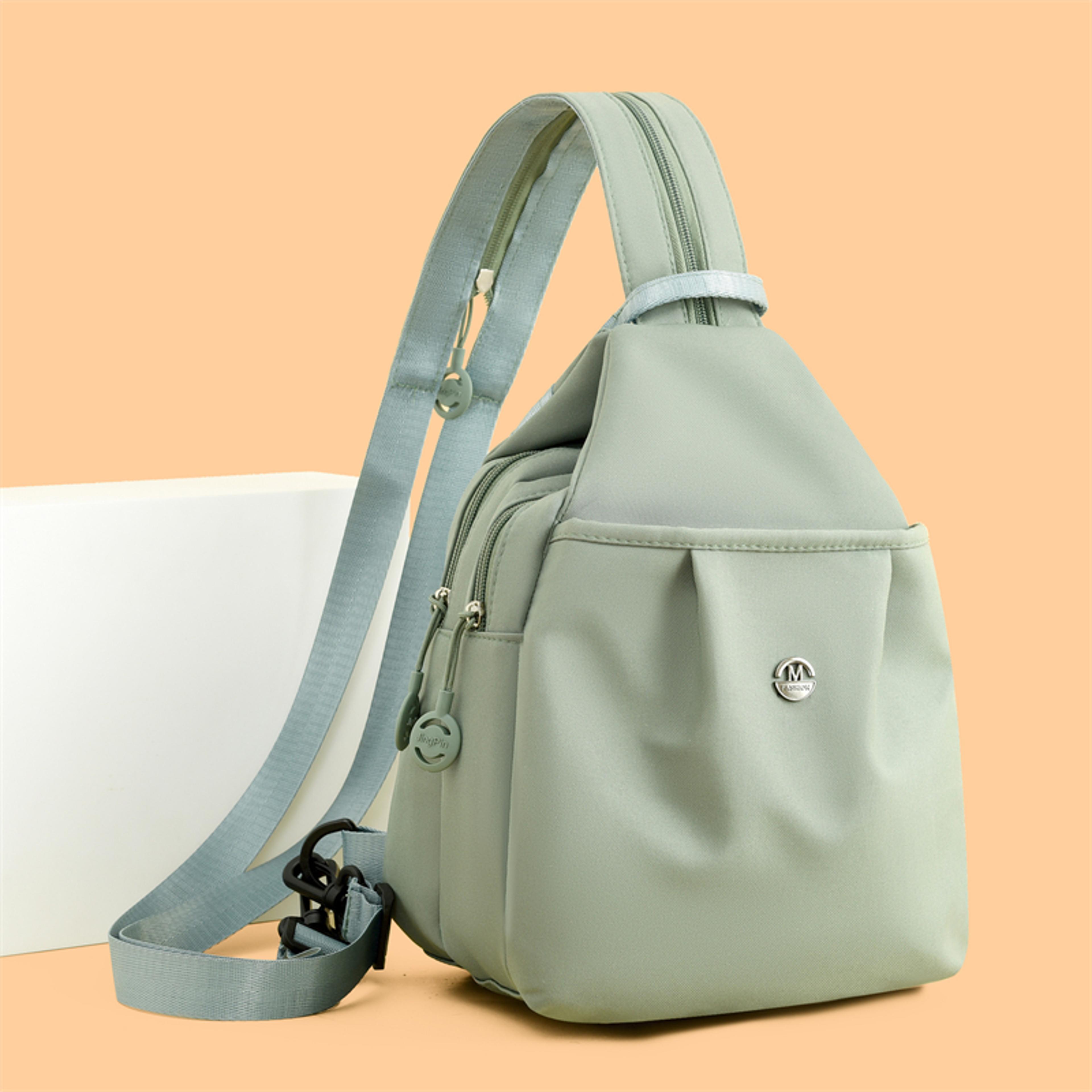 Lightweight Womens Sling Bag Multi Pocket Back To School Backpack Crossbody 6