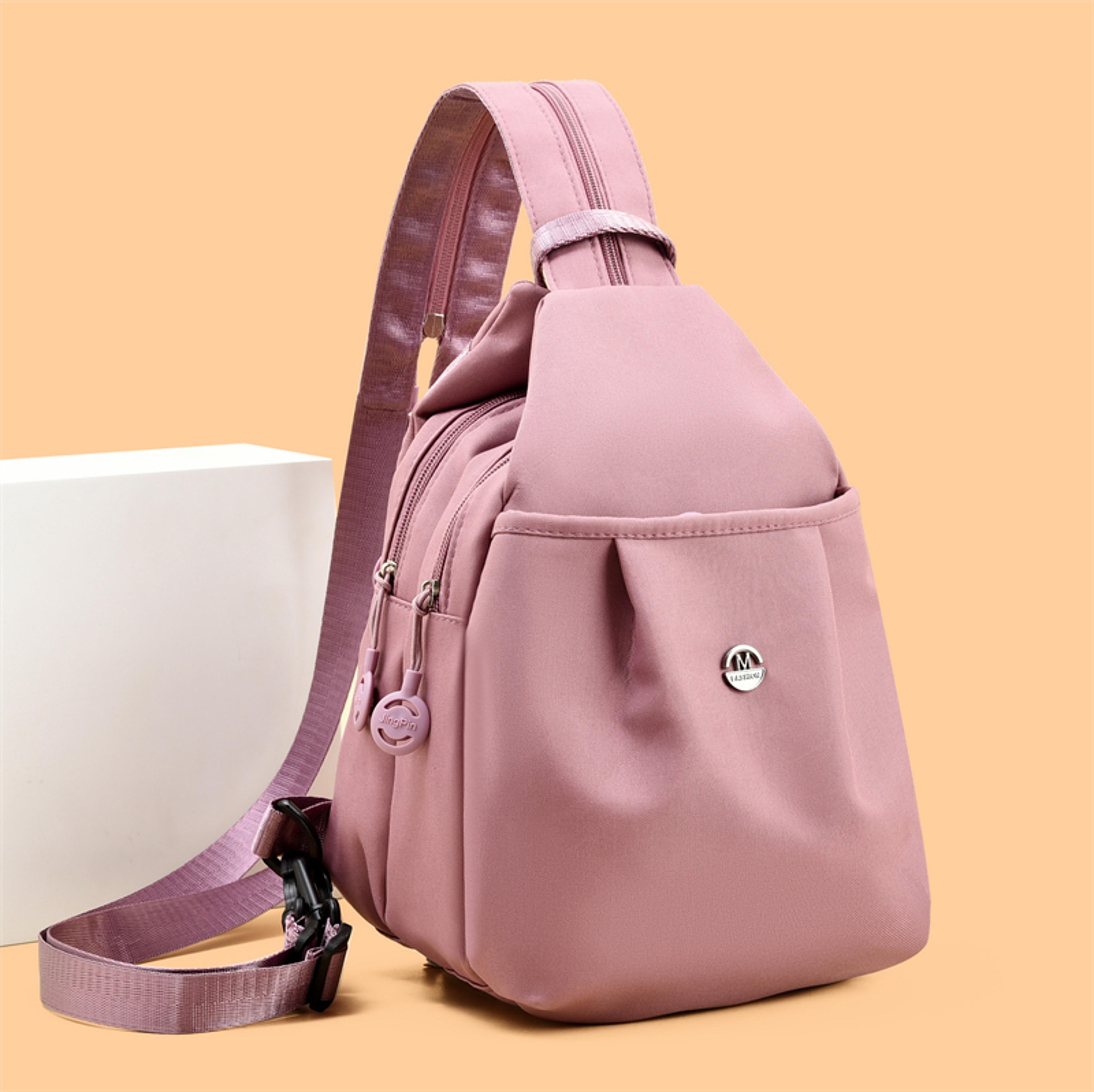 Lightweight Womens Sling Bag Multi Pocket Back To School Backpack Crossbody 7