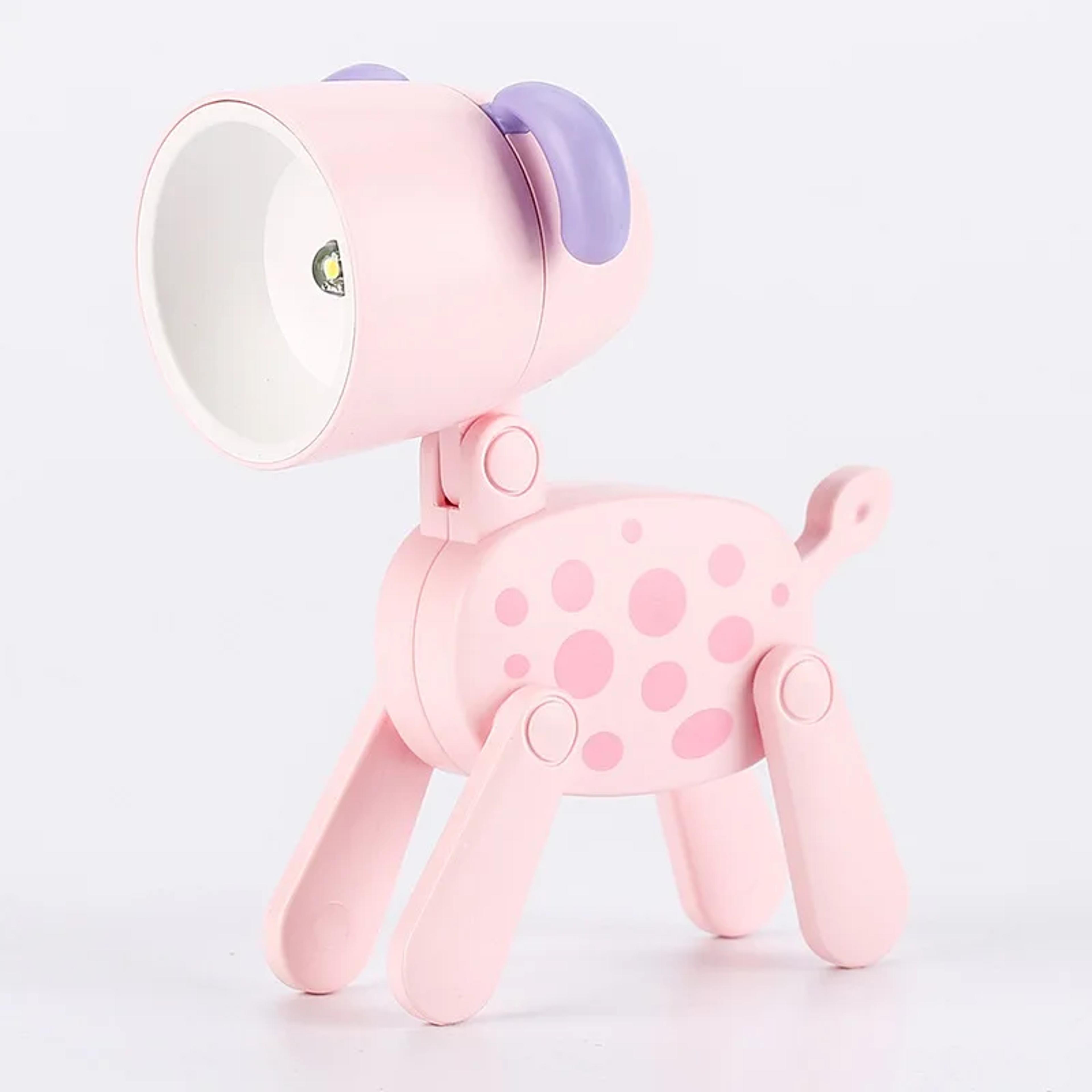 Cute Dog  Deer LED Night Light Foldable Kids Bedside Lamp Mini Book Light 12