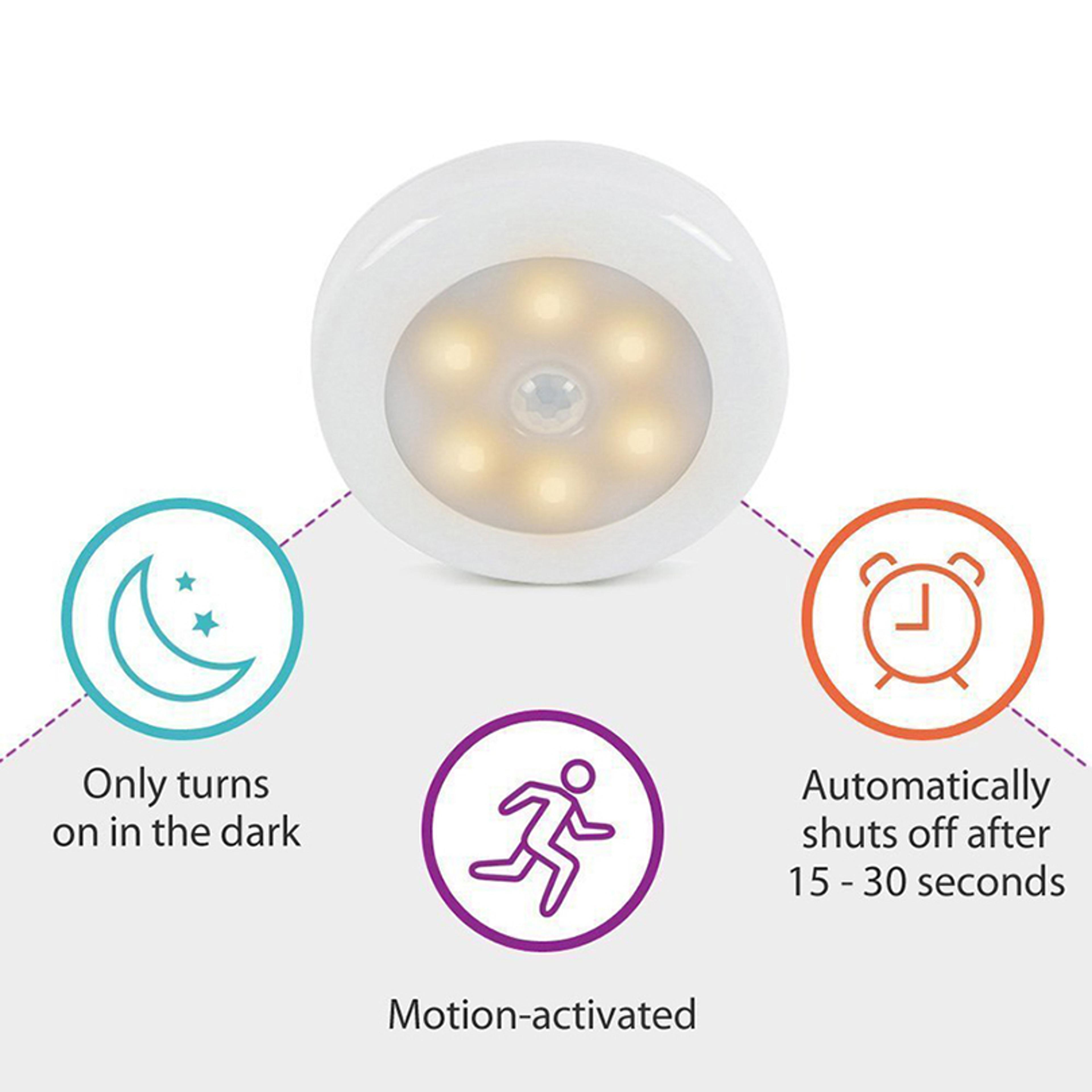 Smart Glow LED Motion Sensor Night Light For Closet Cabinet  Stairs Battery Operated 3