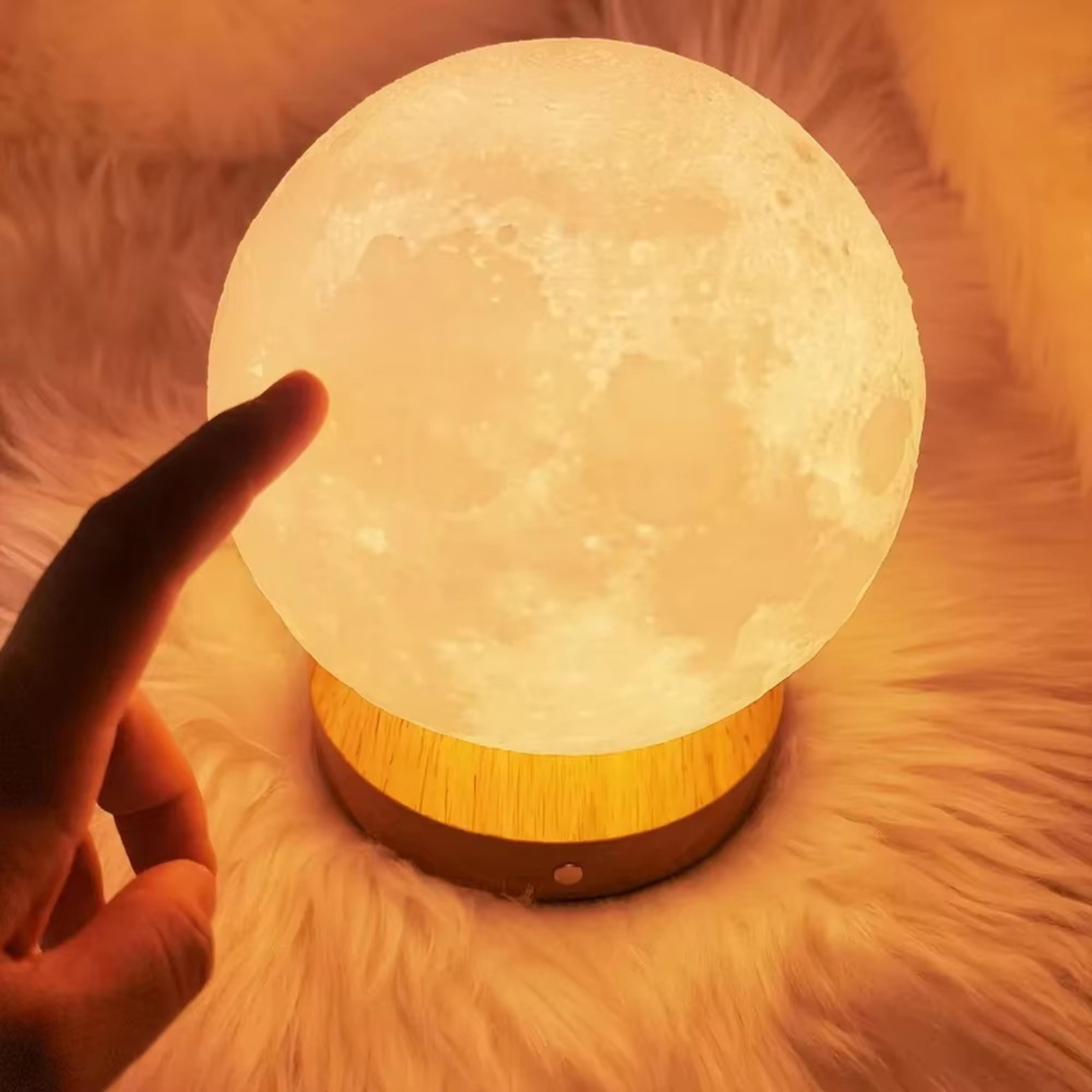 Moon Lamp LED Night Light With Wire Stand For Bedroom Decor  Kids Bedside Gift 3
