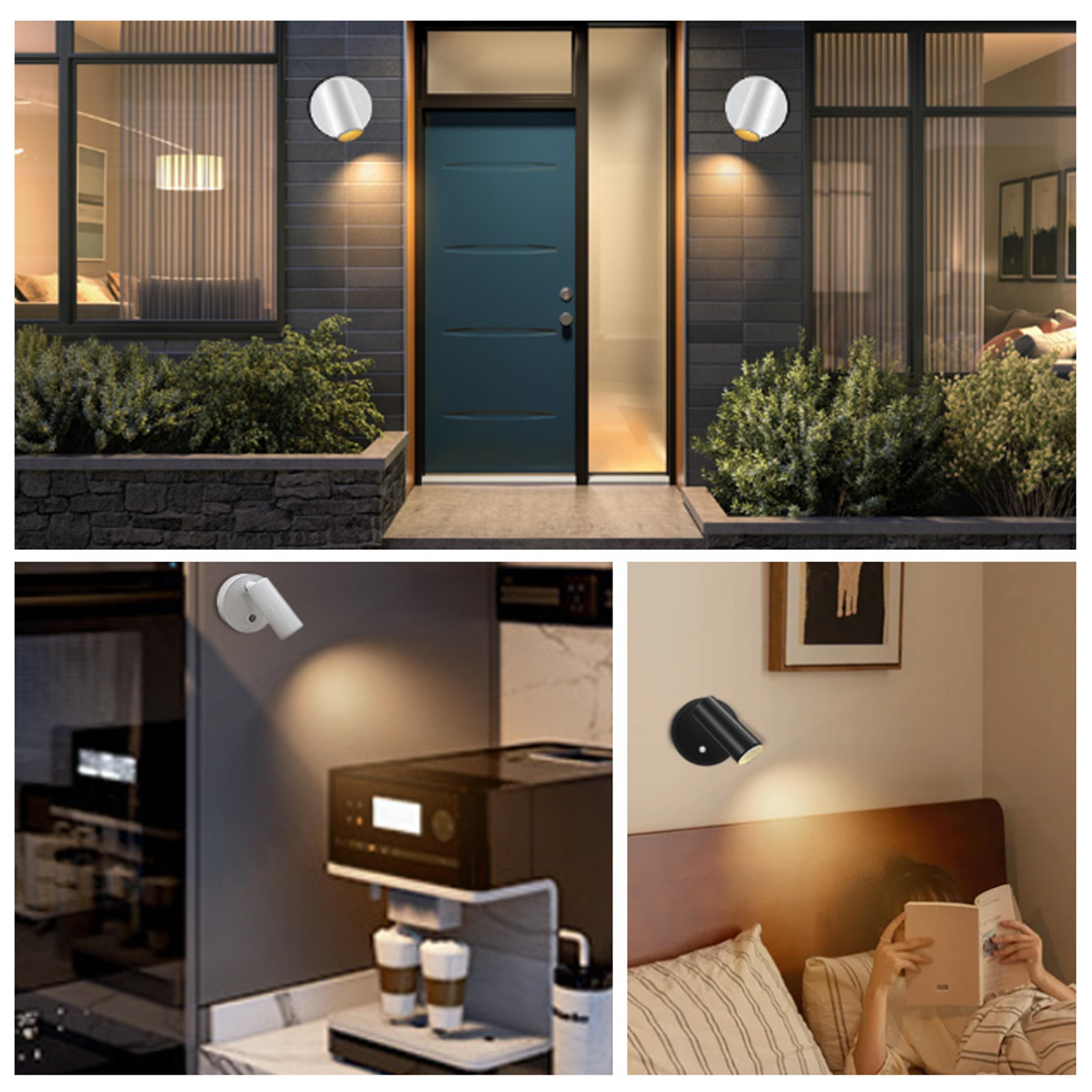 Magnetic Rechargeable LED Wall Lamp With Touch Control Cordless Reading Light For Bedroom  Bedside 4