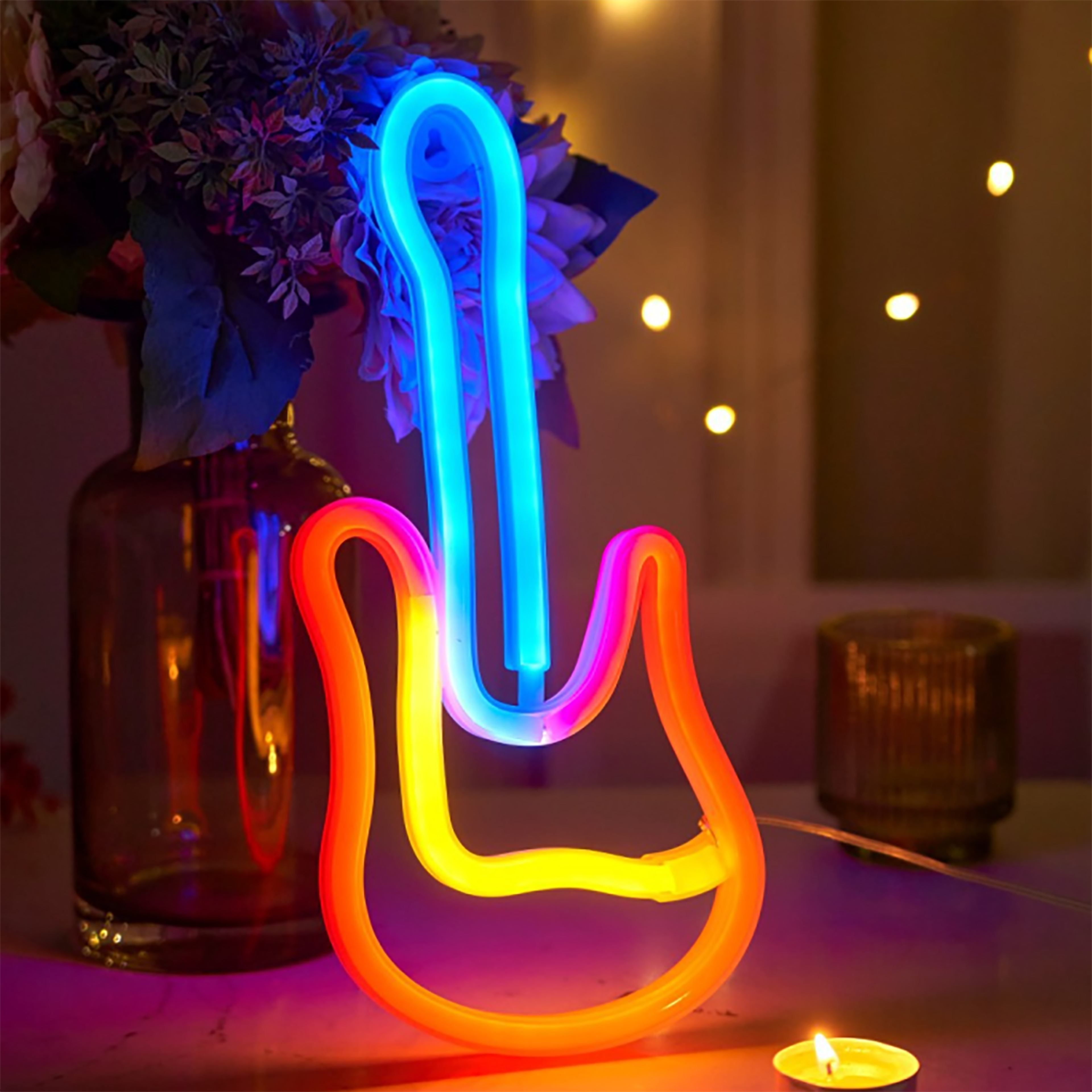 Modern LED Neon Light USB  Battery Powered Neon Wall Decor For Bedroom Parties  Home 19
