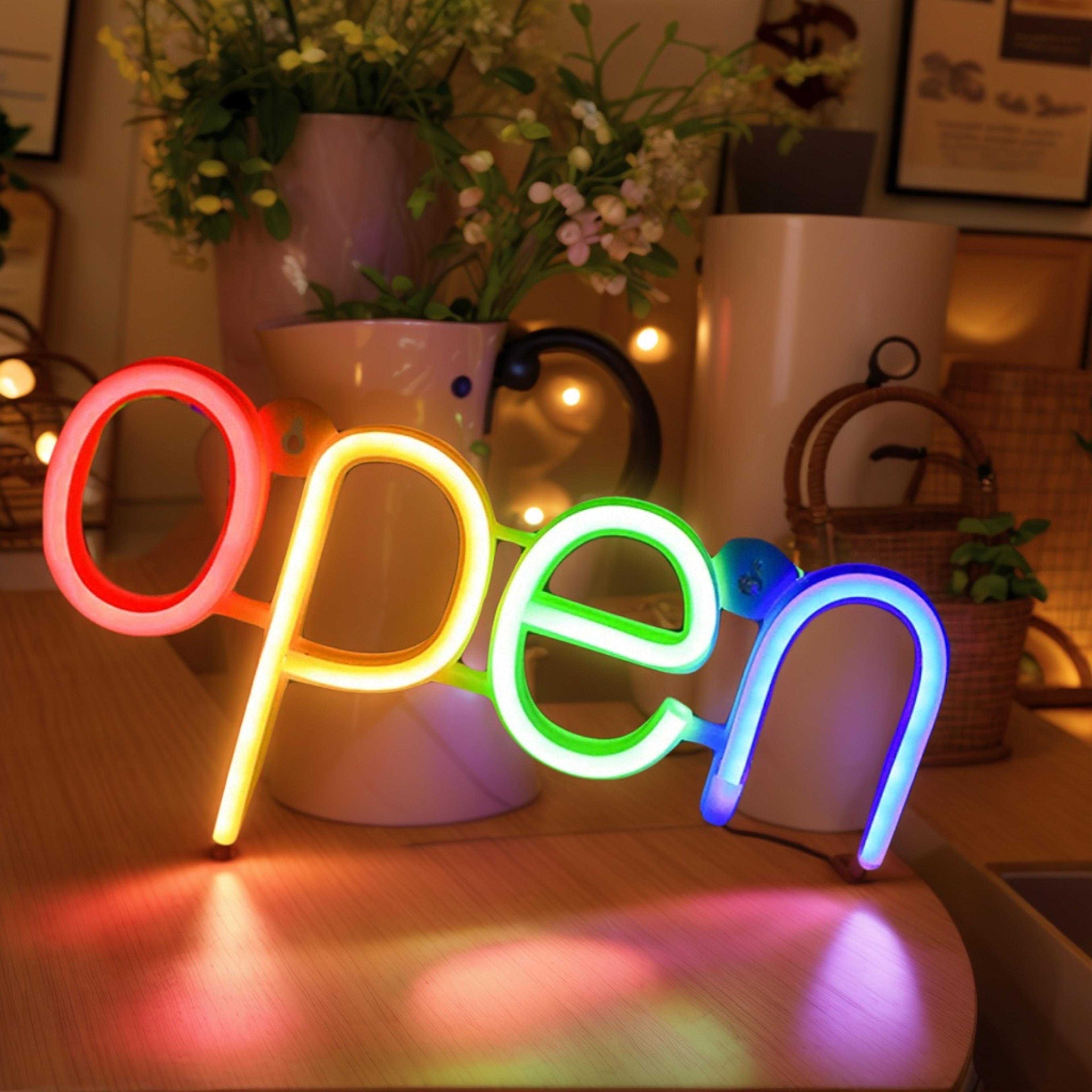 Modern LED Neon Light USB  Battery Powered Neon Wall Decor For Bedroom Parties  Home 21