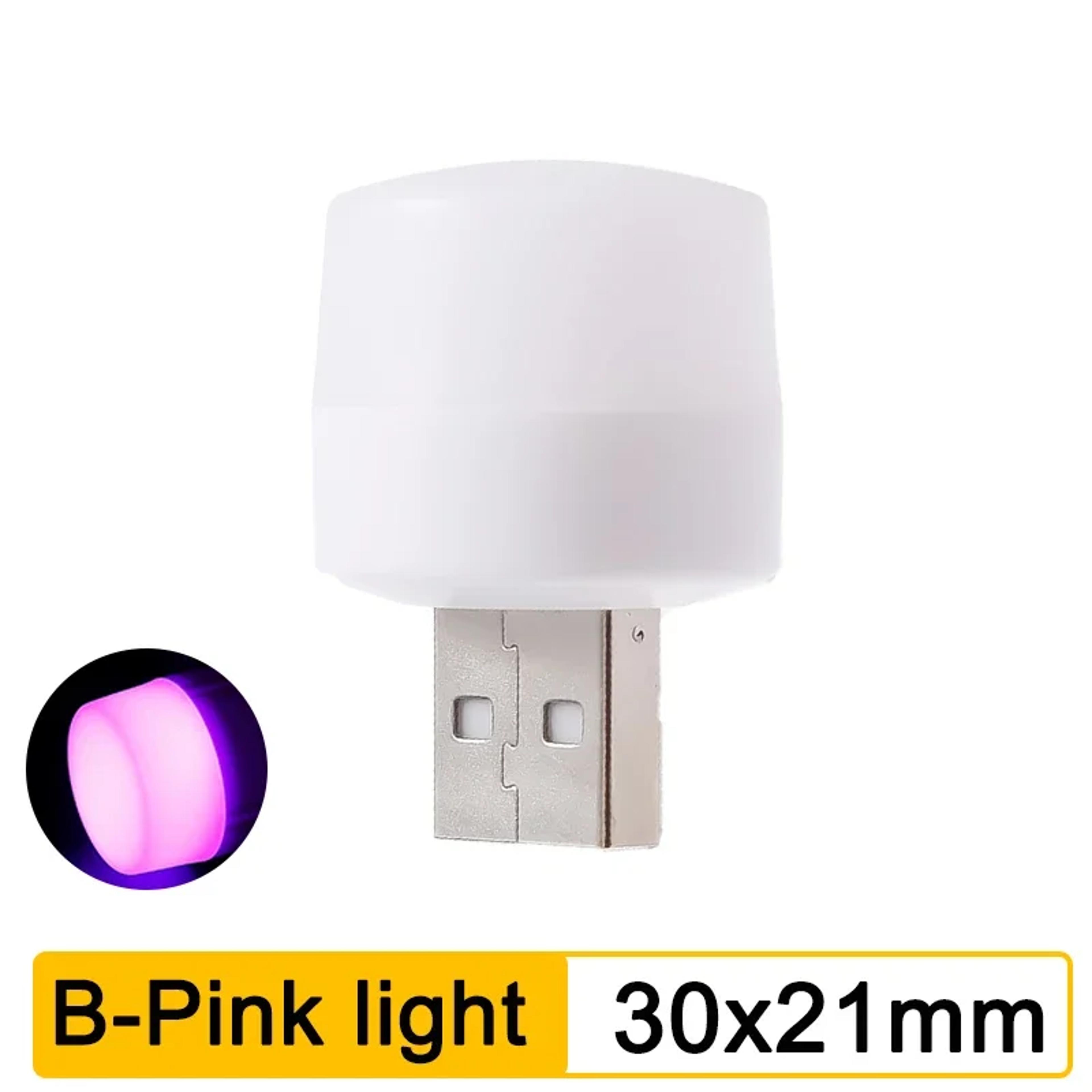 Portable USB Night Light Mini LED Lamp For Reading Bedroom  Power Bank Use 6