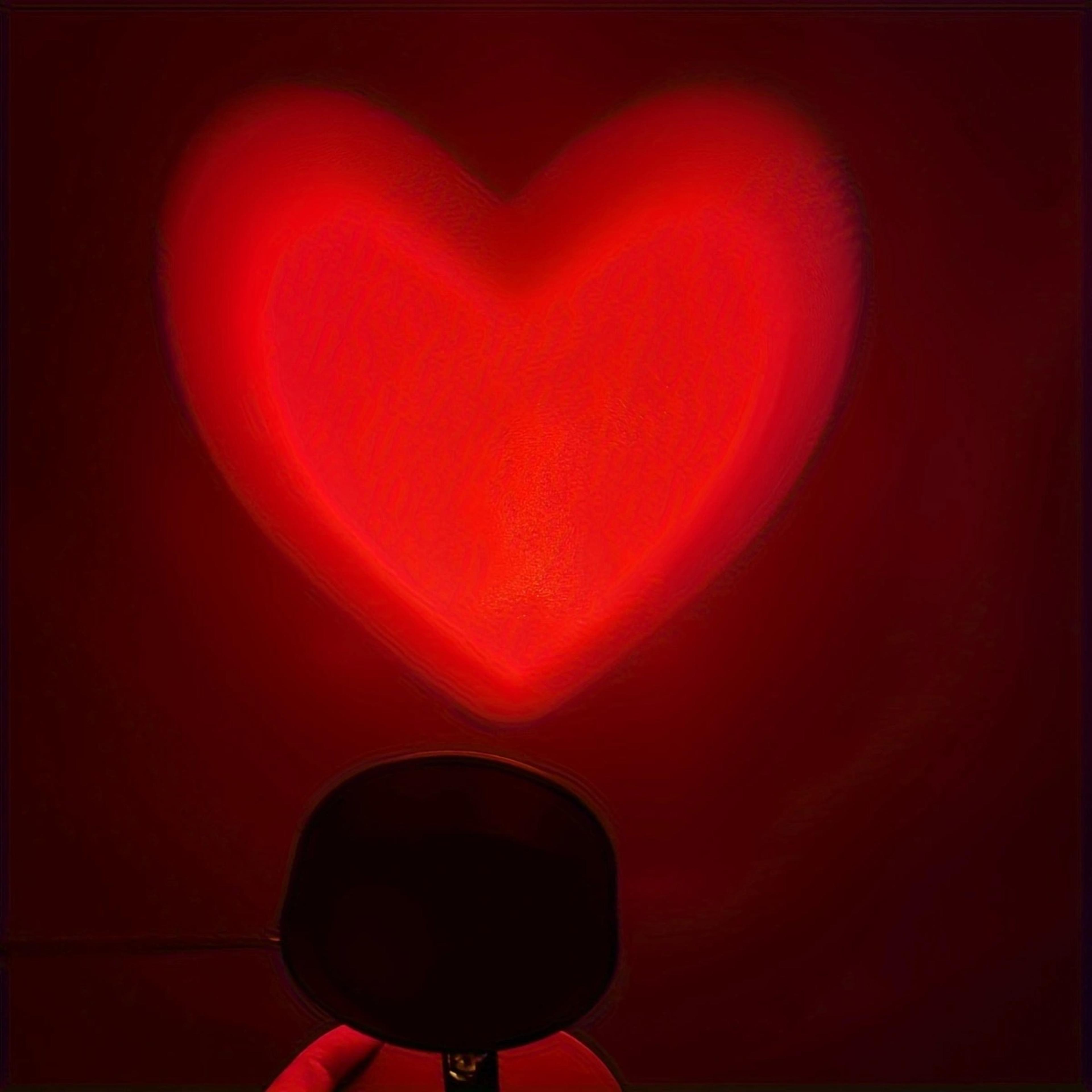 Heart Glow LED Projector Light USB Night Light For Romantic Bedroom Decor  Photography 4
