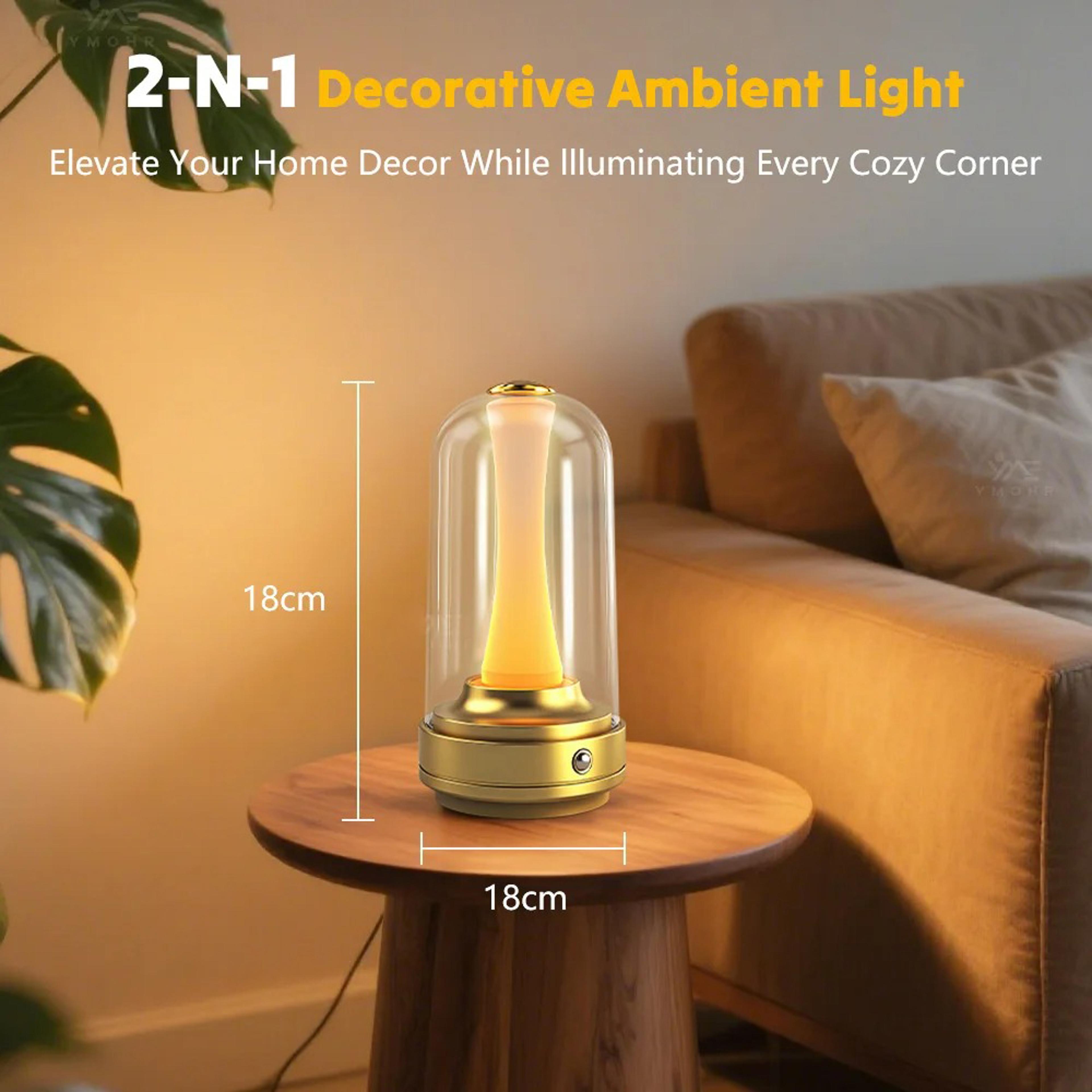 Lumi Glow Rechargeable Bedside Lamp With Touch Control Dimmable LED Mood Light 3