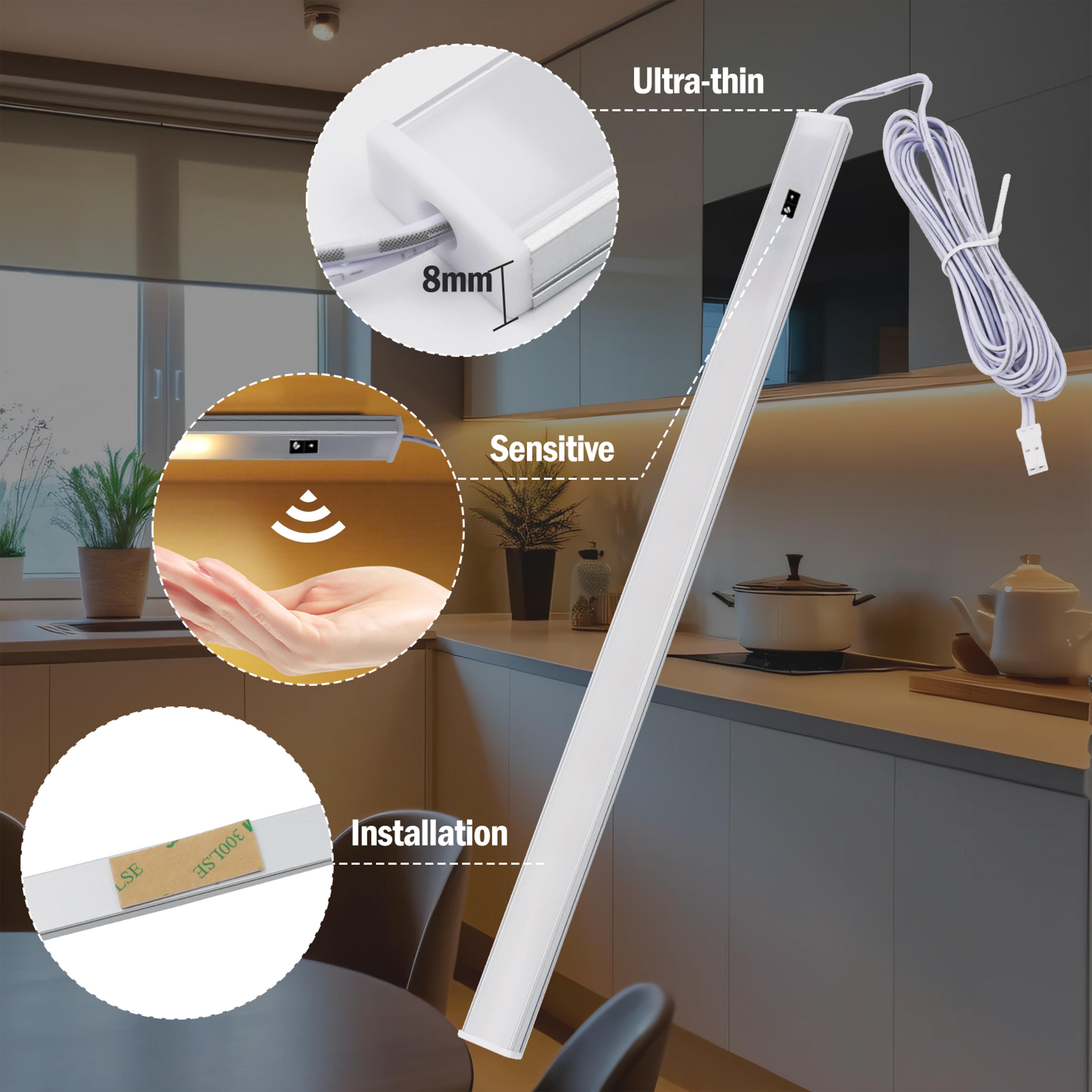 Smart Under Cabinet LED Light With Hand Wave Sensor Dimmable LED Light Bar For Kitchen  Furniture 1