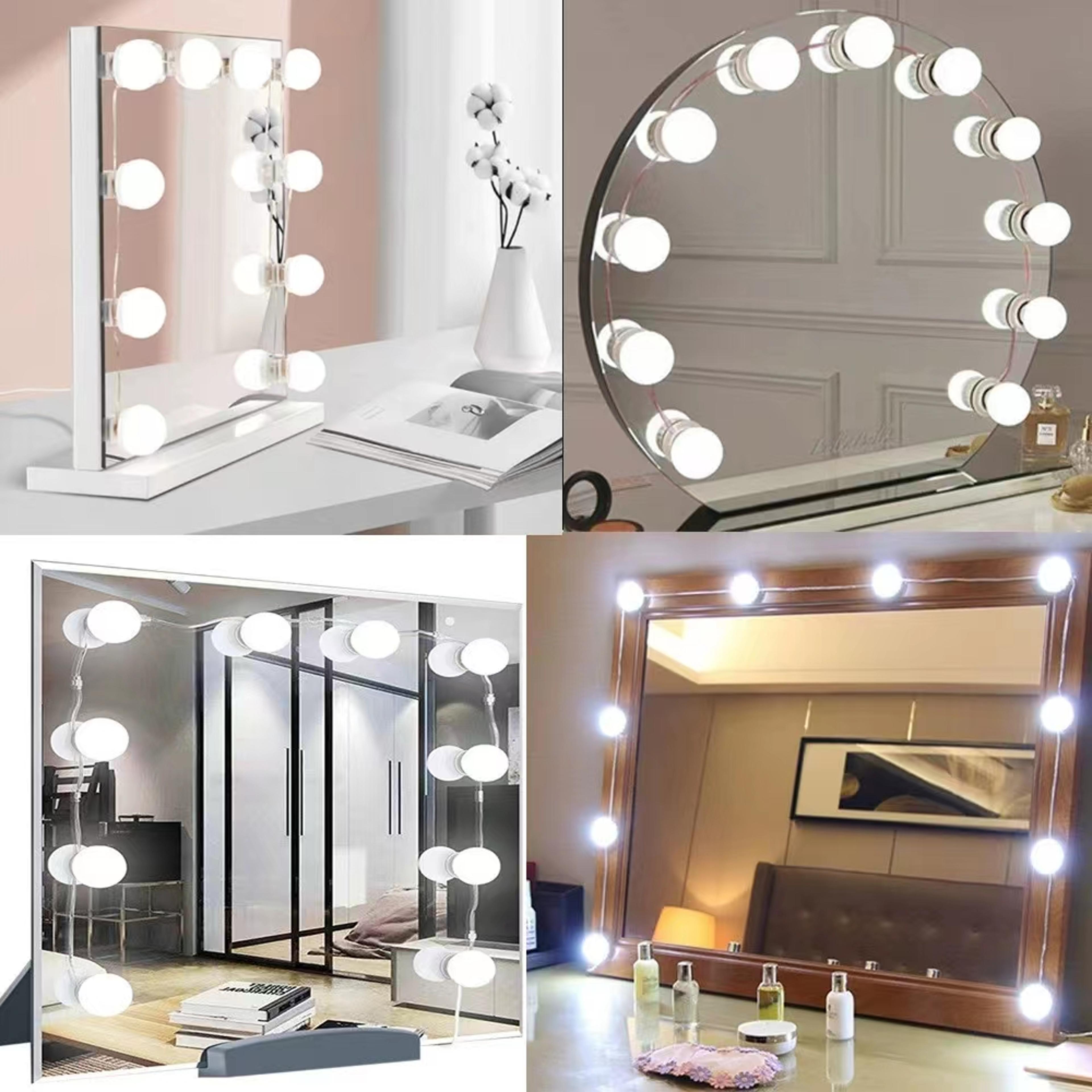 Hollywood LED Vanity Lights USB Makeup Mirror Light Kit With Dimmable Bulbs 1
