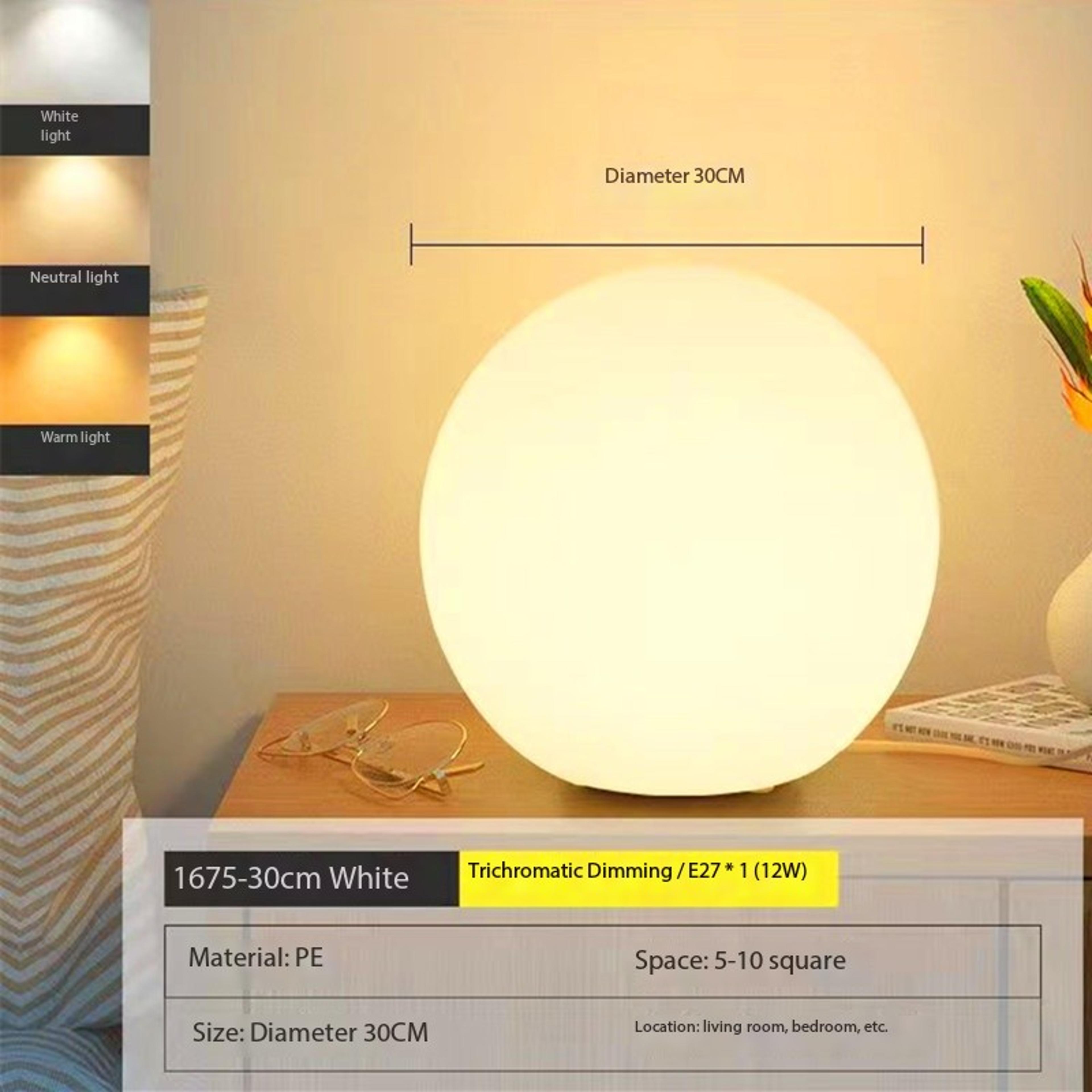 Modern Decorative Ball Bedside Table Lamp LED Ambient Mood Light For Bedroom Kids Room  Nursery 5