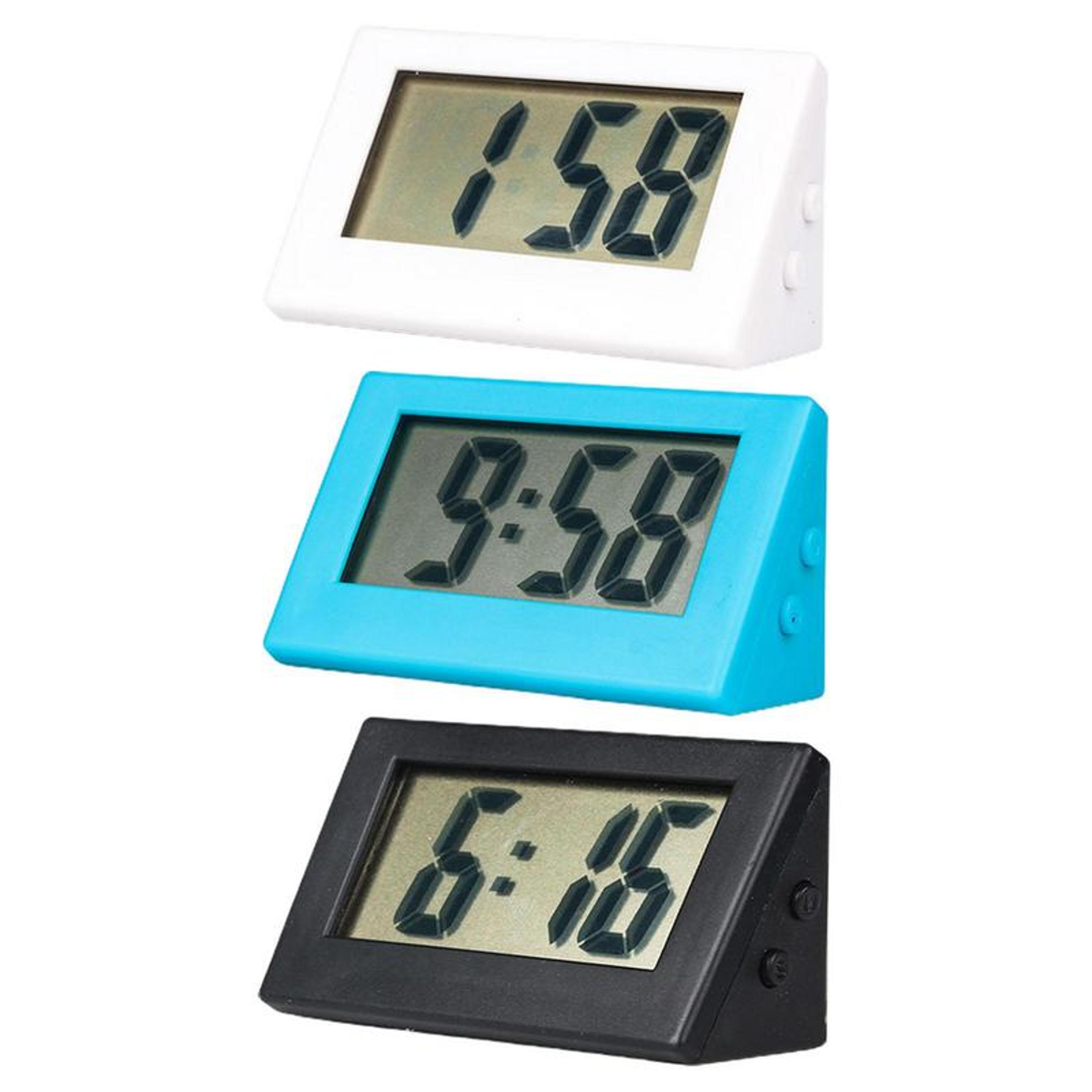 Smart LCD Digital Alarm Clock With Temperature Display Date  Dual Power For Desk And Office 1