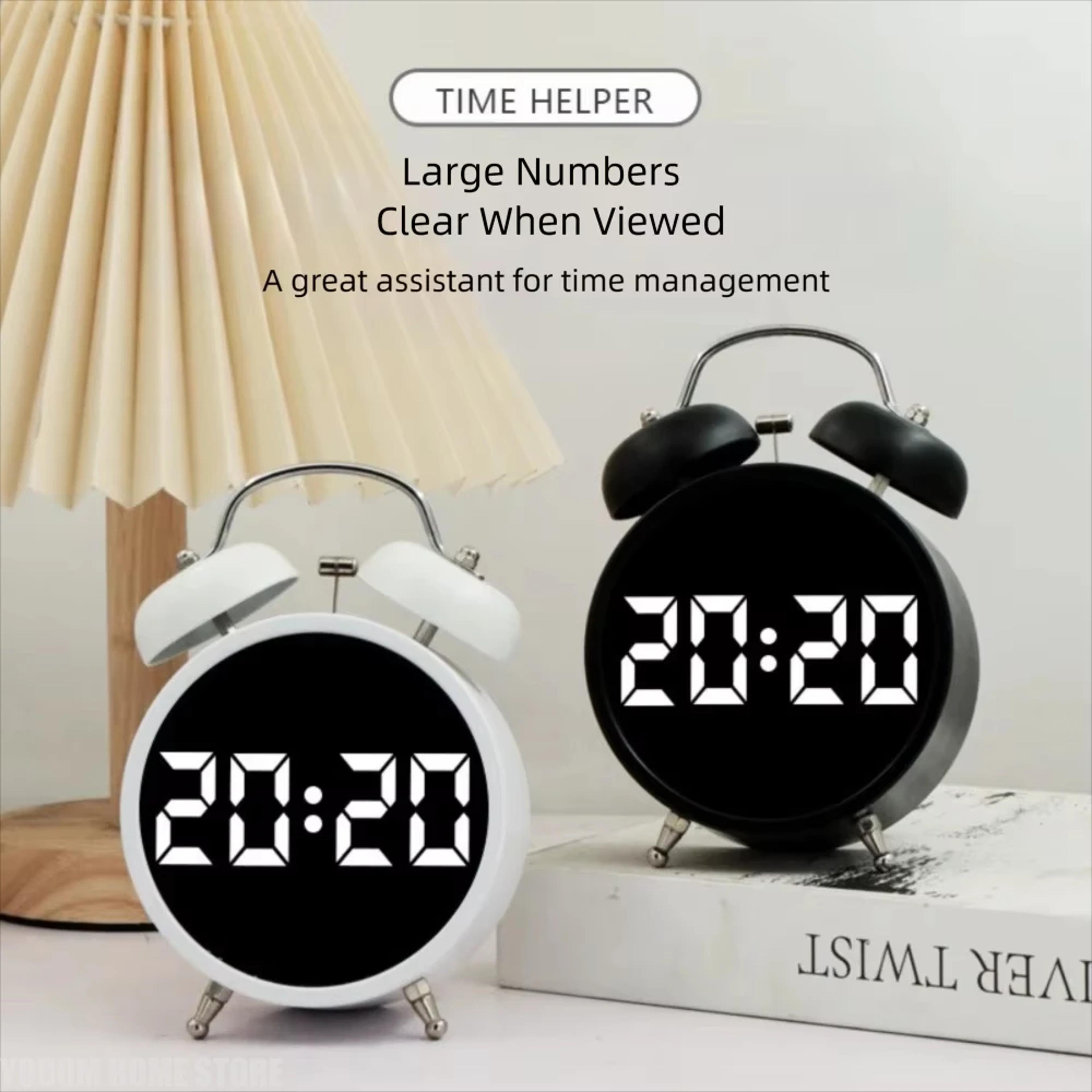 Wake Bright Digital Alarm Clock With Large LED Display Loud Alarm  Snooze For Bedroom Desk 1