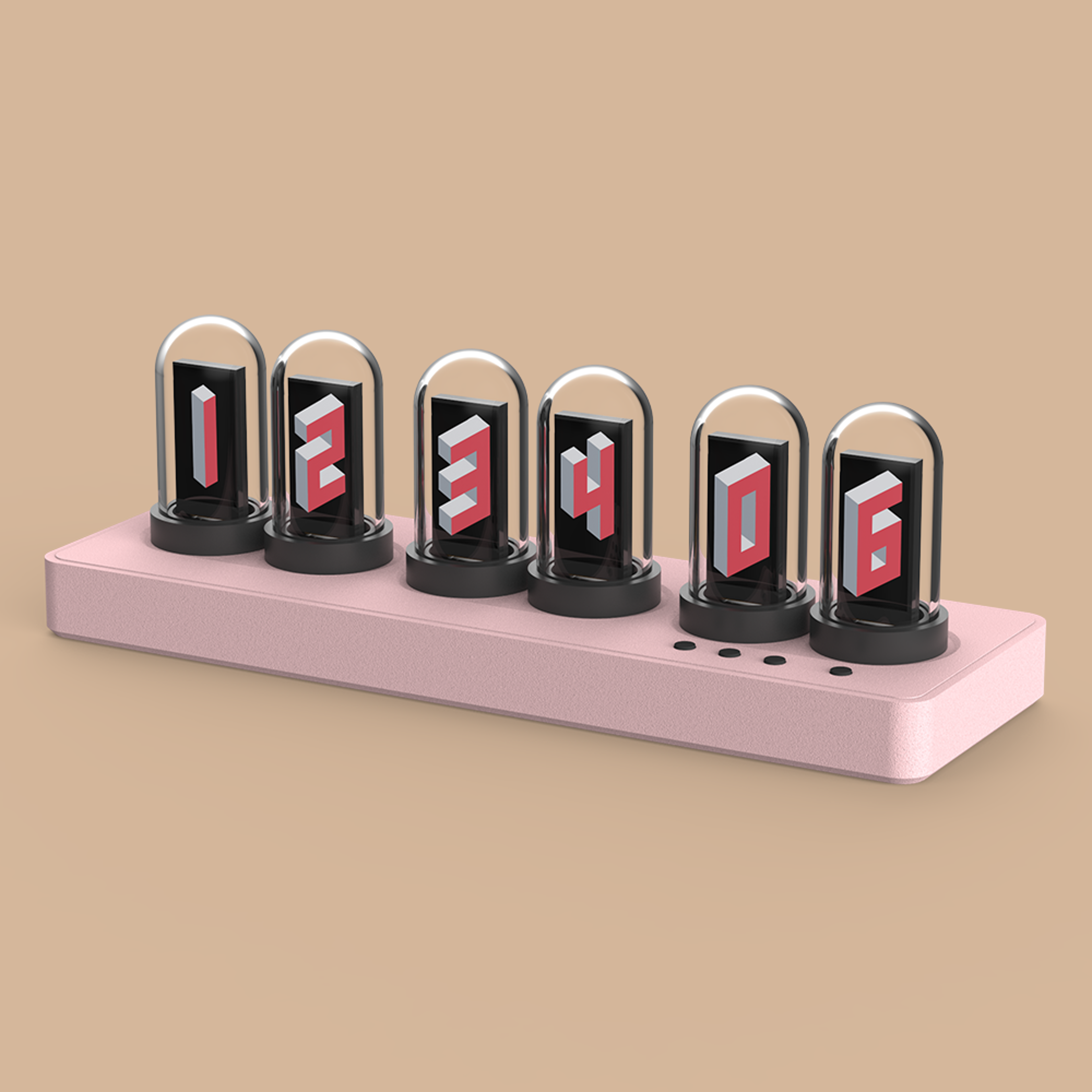 WiFi IPS Nixie Tube Clock With Smart Alarm  Custom RGB Display 10