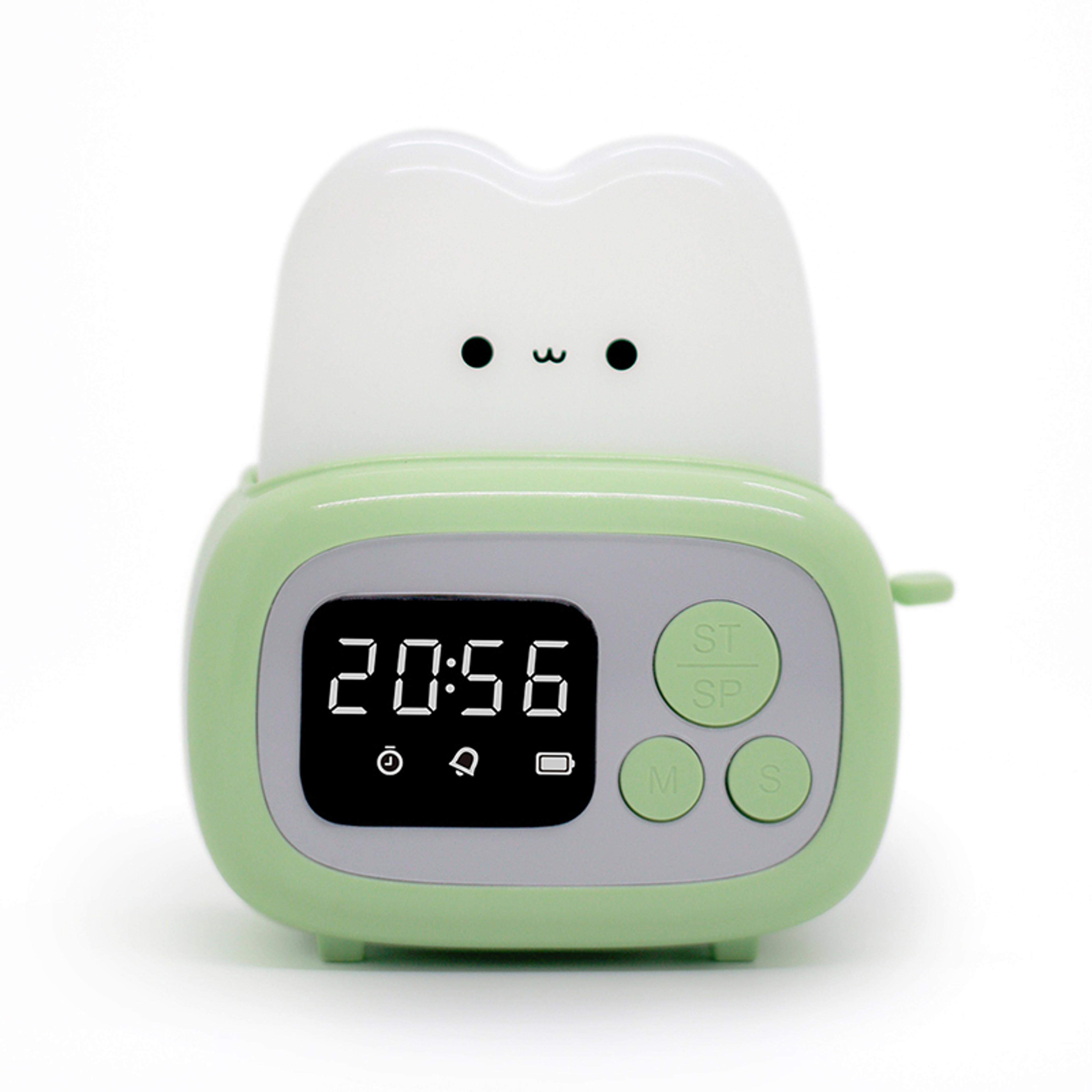 Toast Glow Toaster Alarm Clock With LED Night Light  Timer For Kids And Bedrooms 9