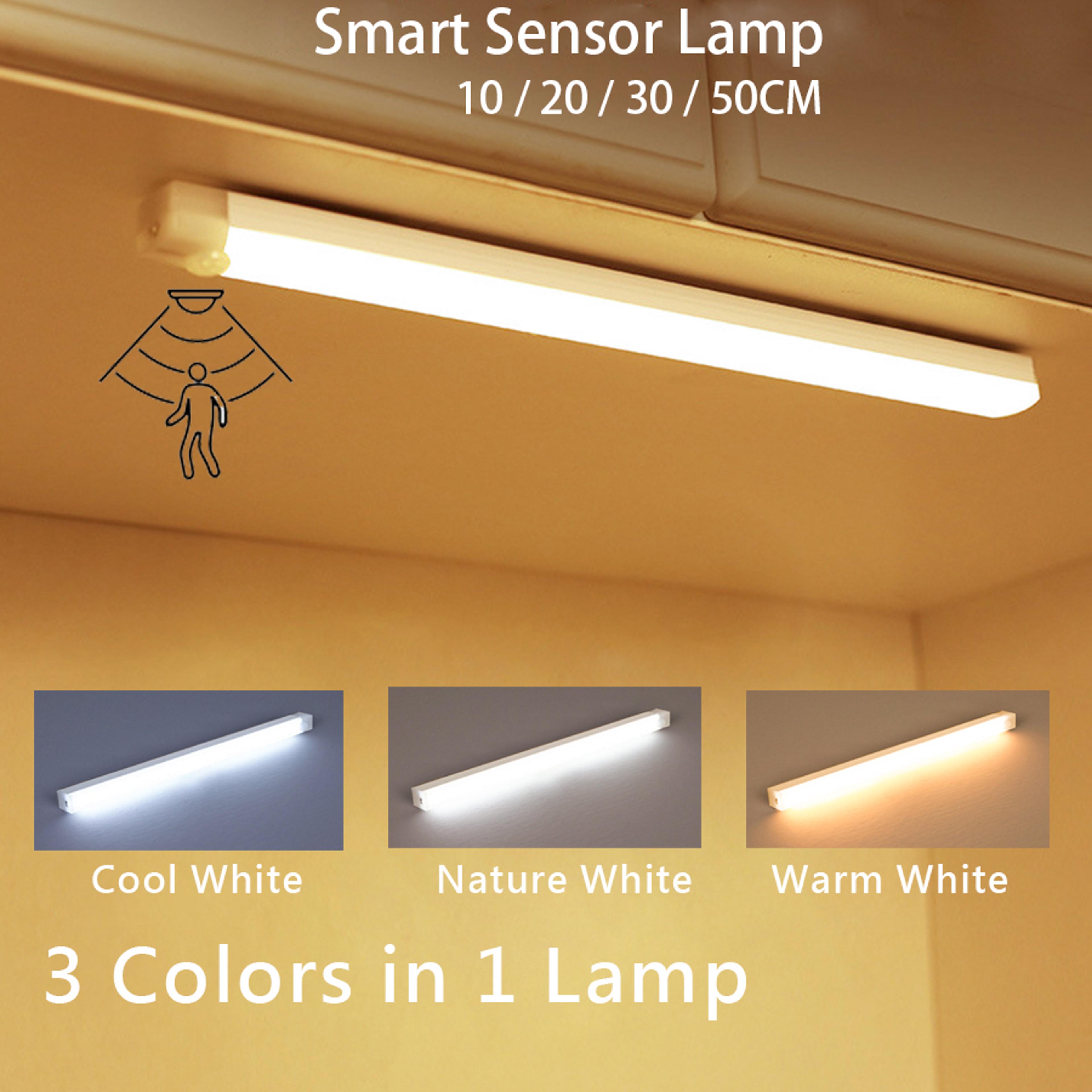 Motion Sensor Night Light Rechargeable LED Under Cabinet Lighting Magnetic Wireless Closet Light 1