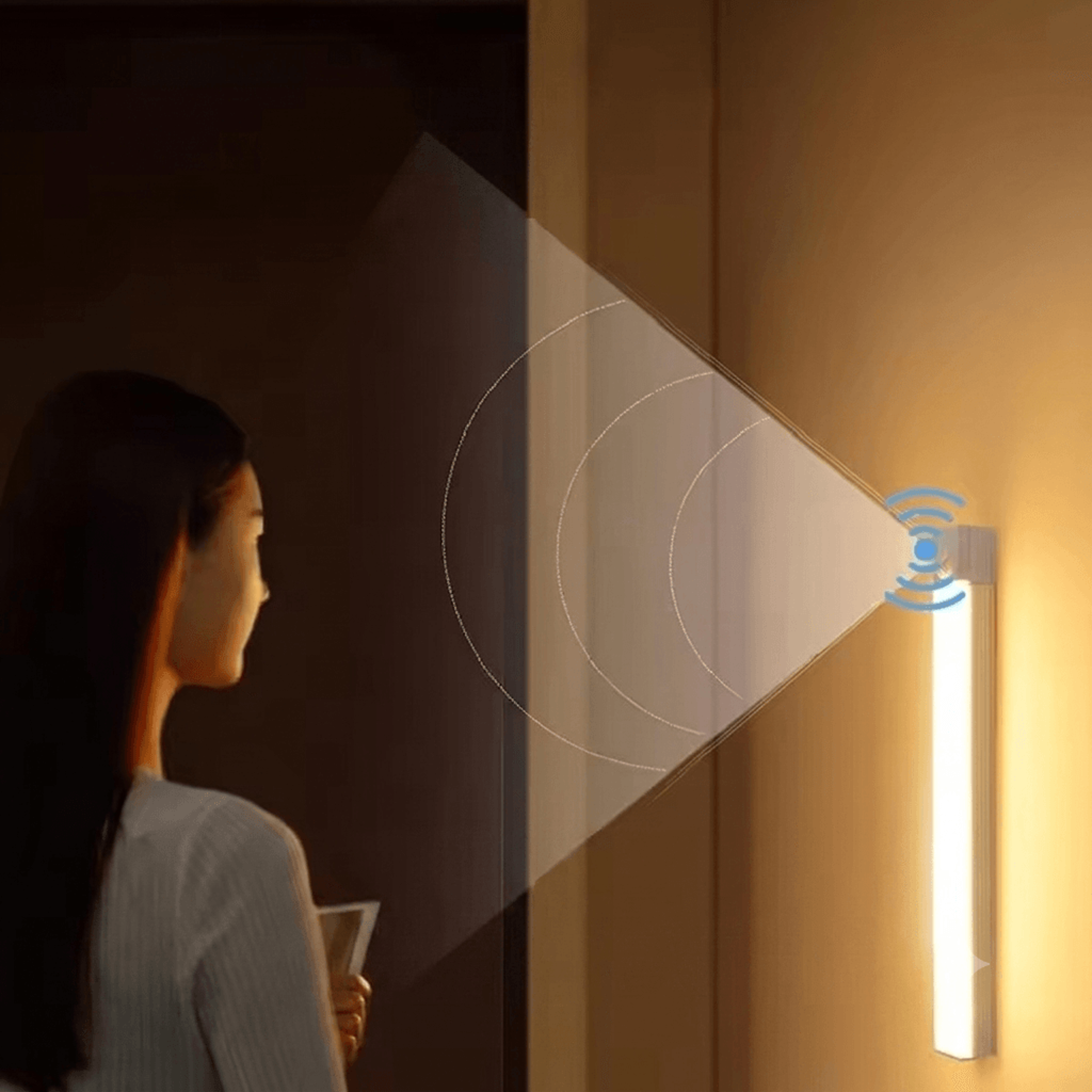 Motion Sensor Night Light Rechargeable LED Under Cabinet Lighting Magnetic Wireless Closet Light 0