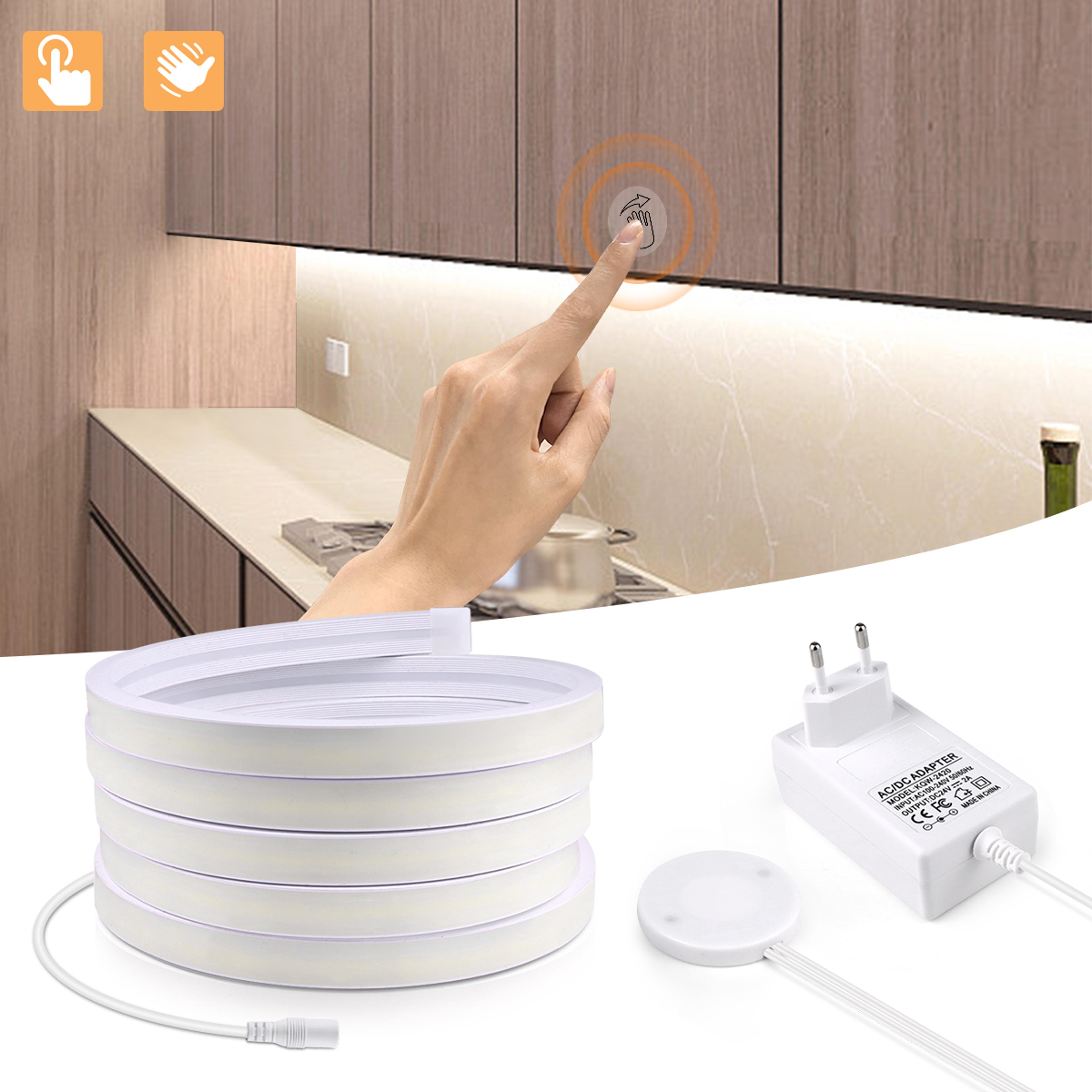 Smart LED Under Cabinet Light With COB LED Strip  Touch Sensor Dimmable Kitchen Cabinet Lighting 1