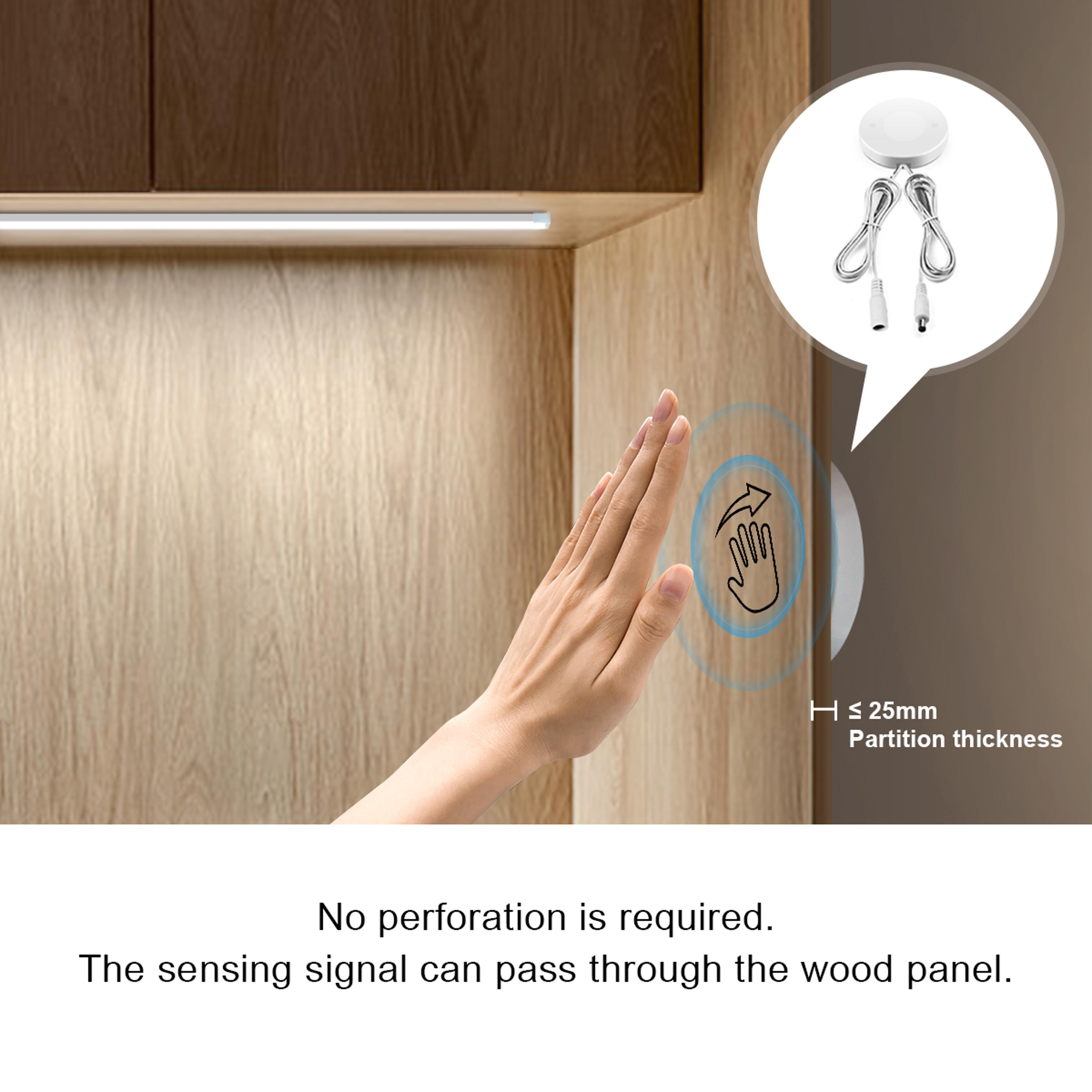 Smart LED Under Cabinet Light With COB LED Strip  Touch Sensor Dimmable Kitchen Cabinet Lighting 2